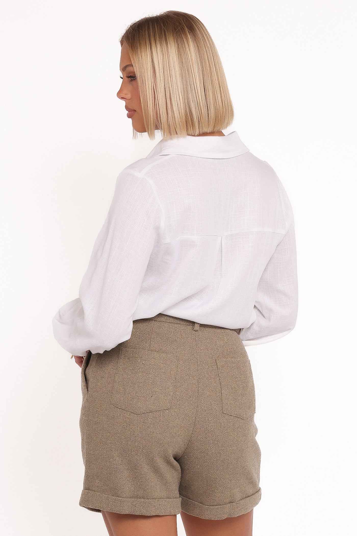 Denise Tailored Shorts - Taupe