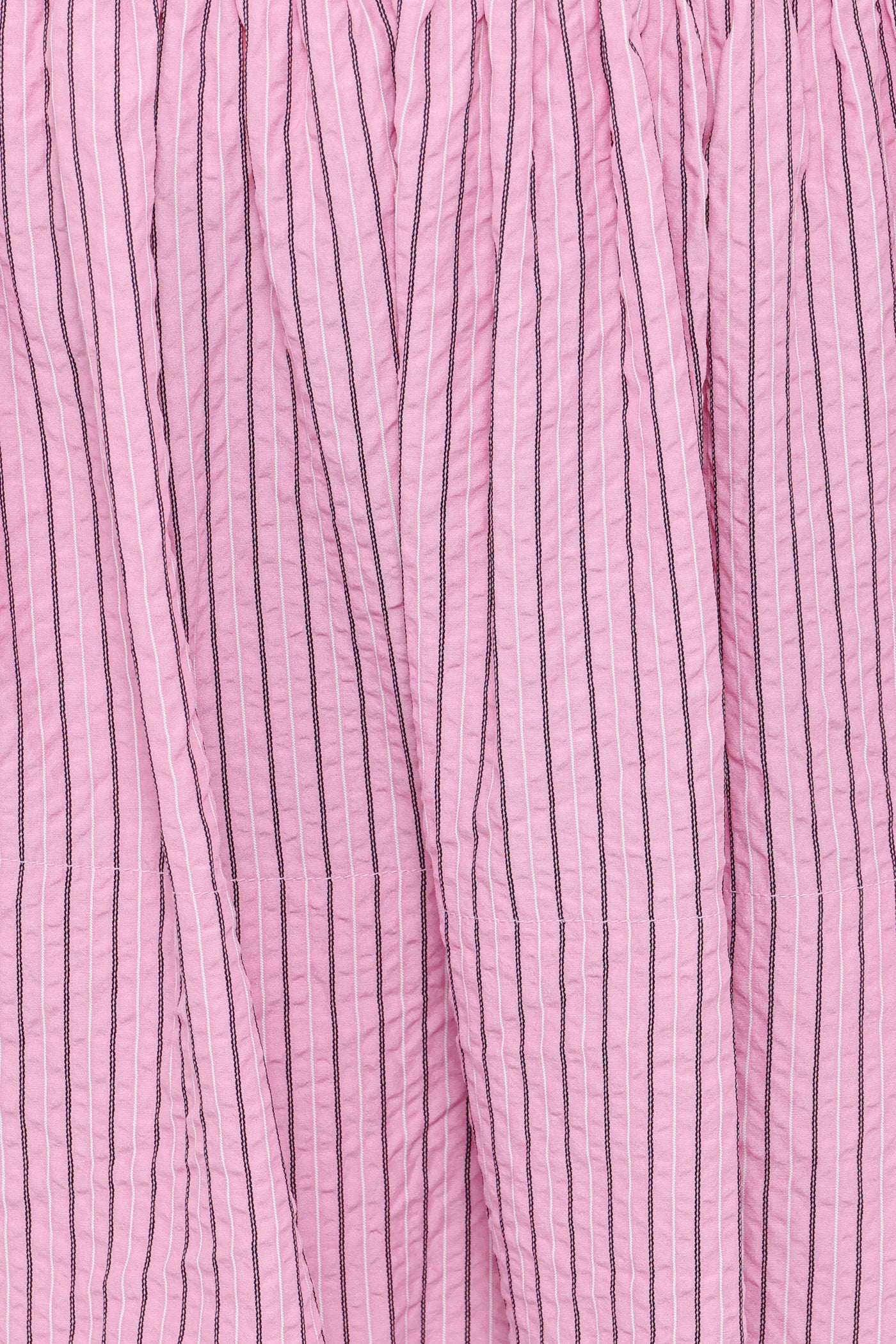 Domitia Mini Aline Skirt - Pink White Stripe