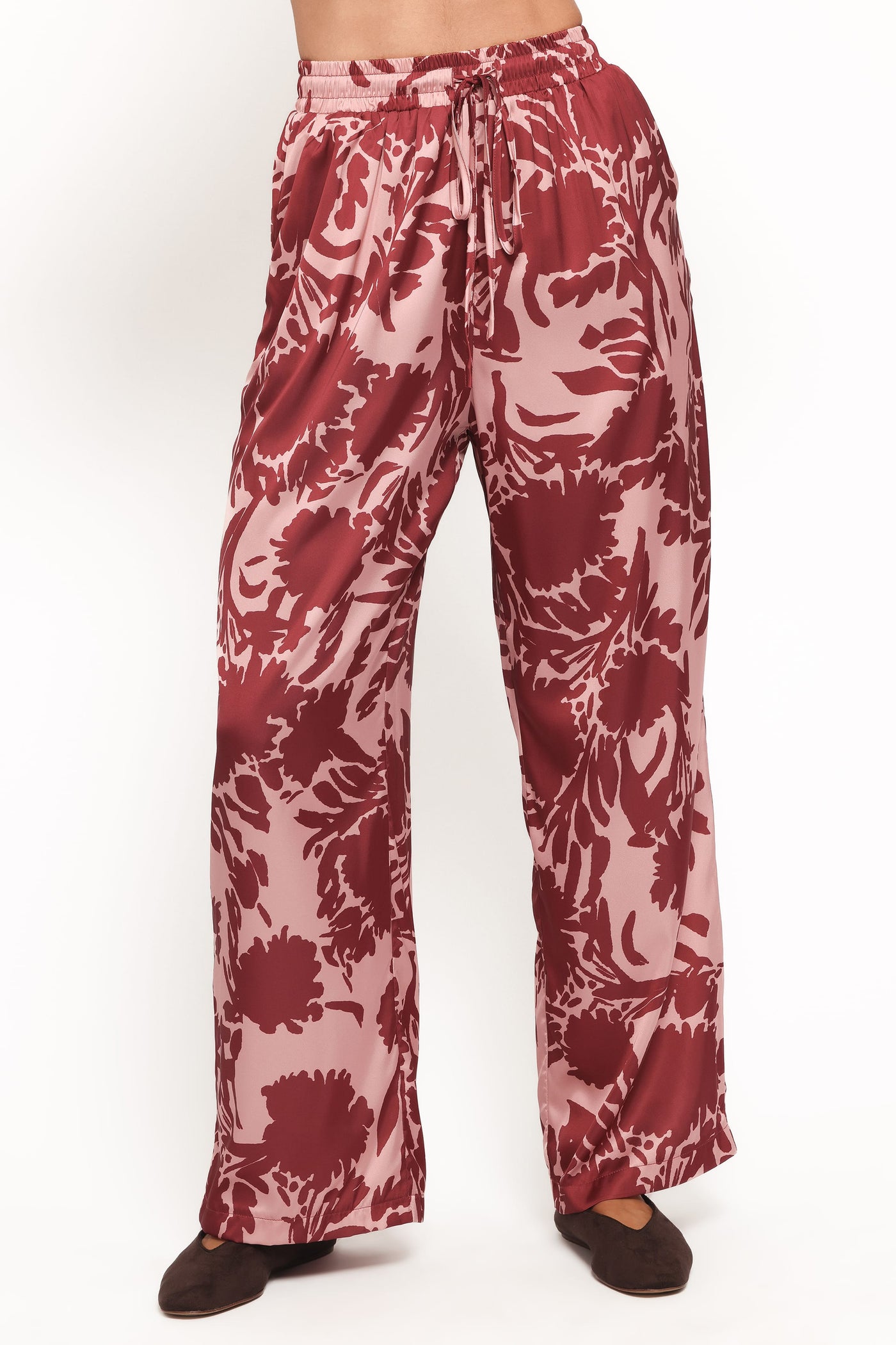 Elysia Pants - Pink Burgundy