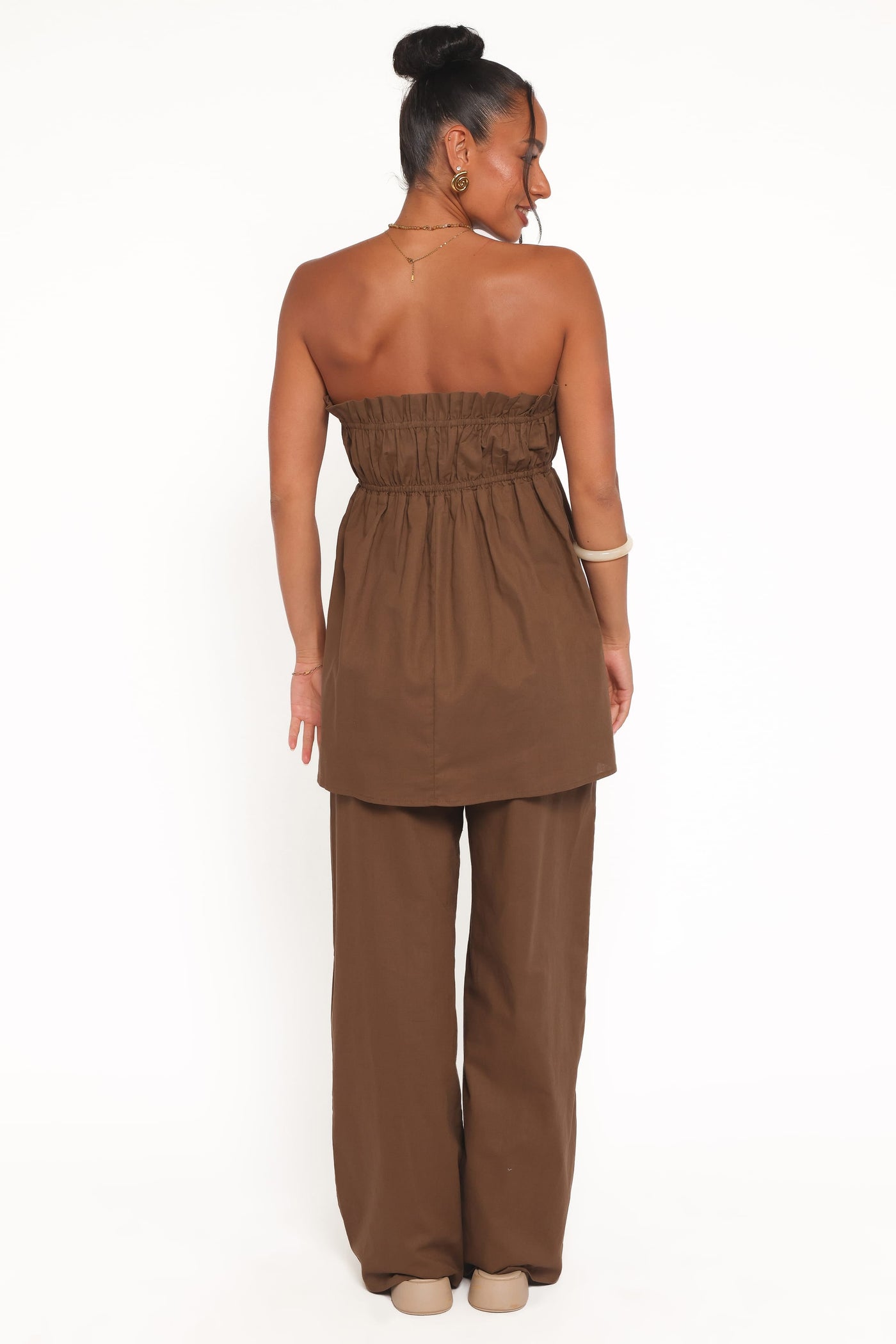 Ember Cotton Pants - Brown