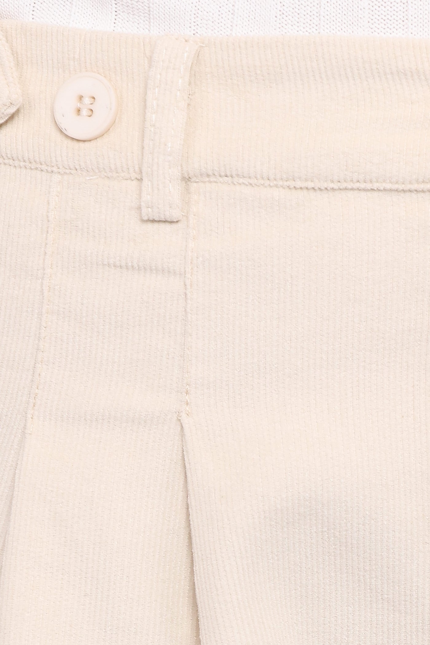 Faelan Wide Leg Cord Pants - Beige