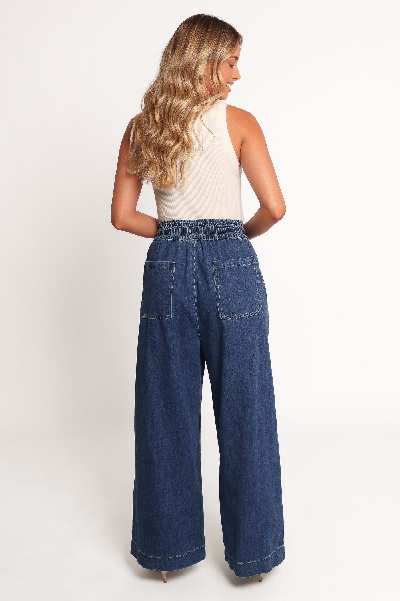 Jenni Wide Leg Pant - Denim