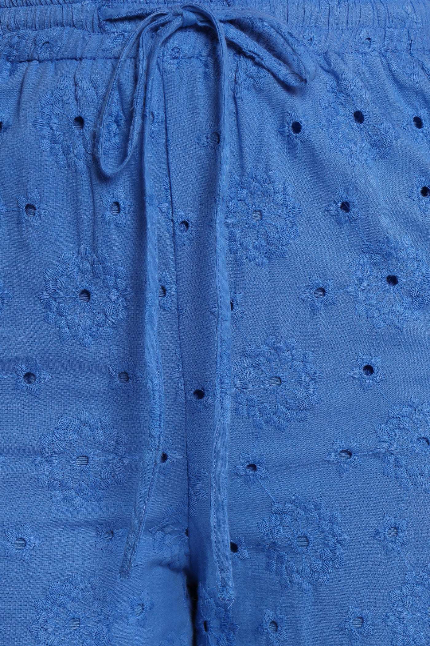 Katya Embroidered Pants - Cobalt
