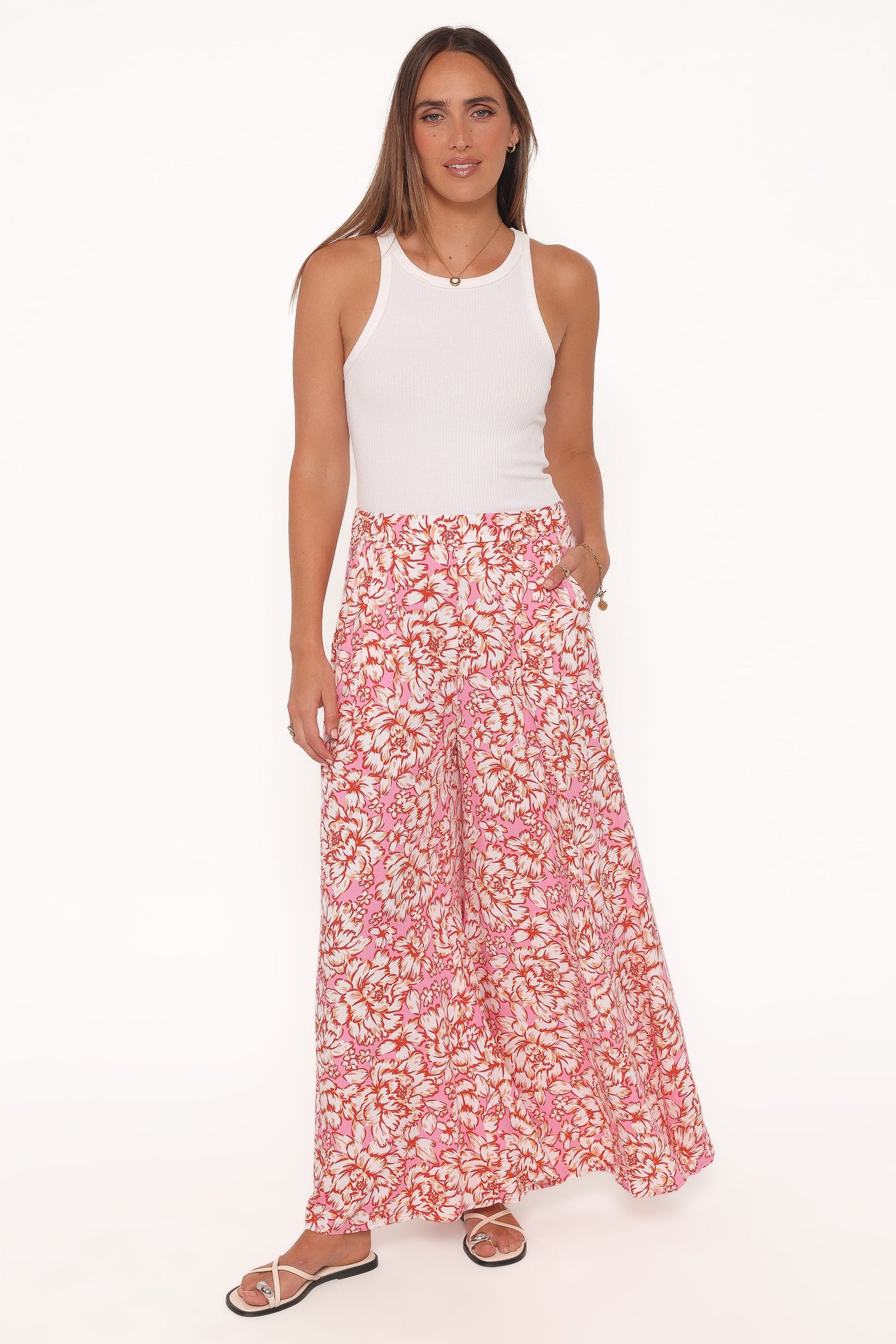 Lessie Pants - Pink Floral