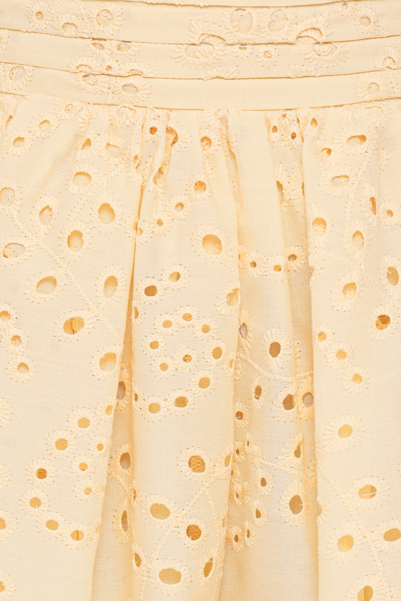Regina Eyelet Flowy Short - Butter Yellow