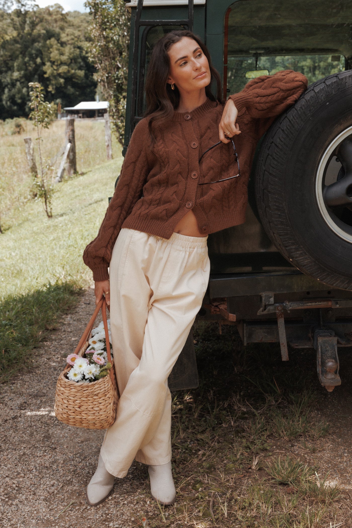 Sasha Barrel Jean - Ecru
