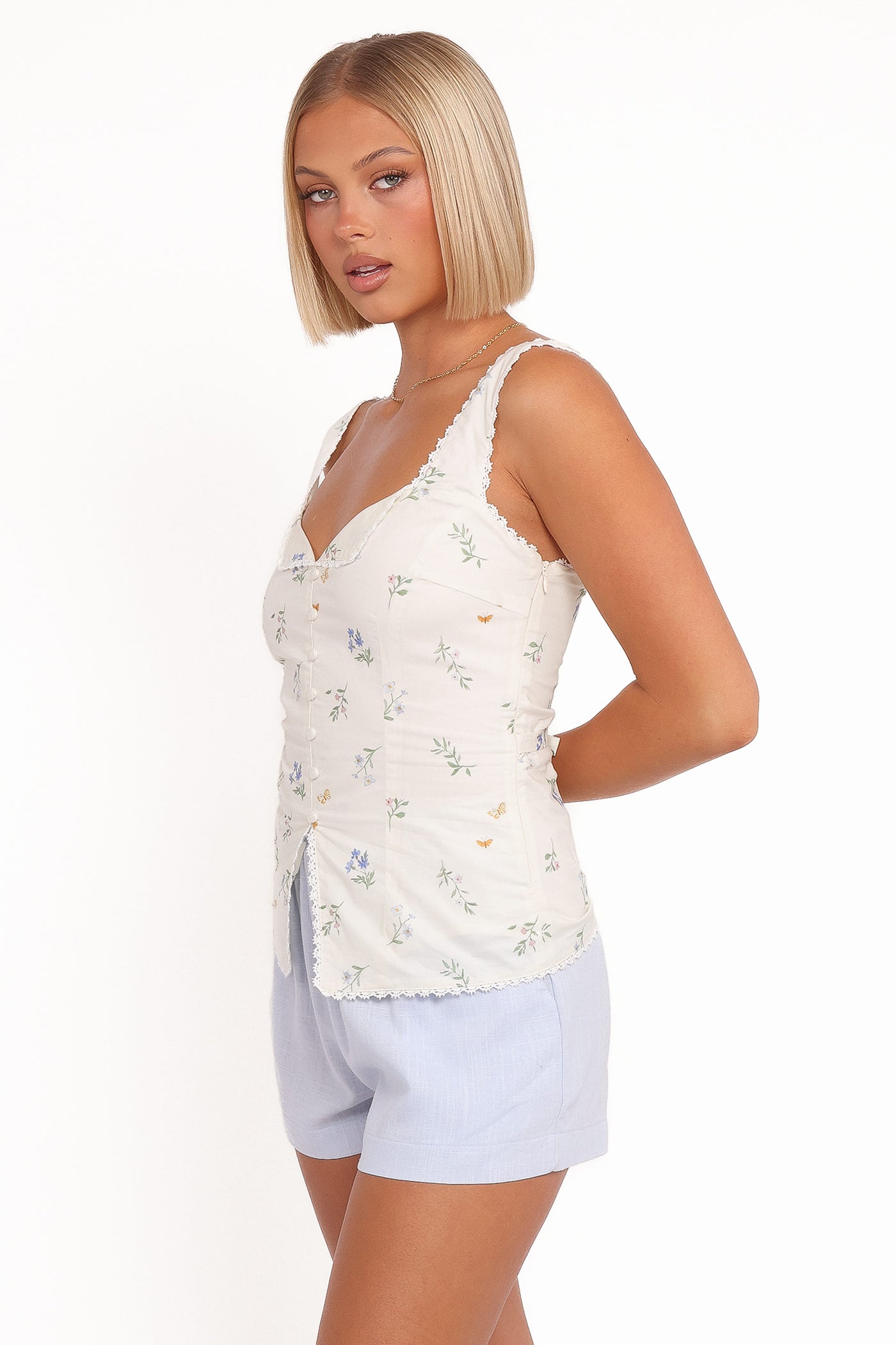Tallulah Shorts - Pale Blue