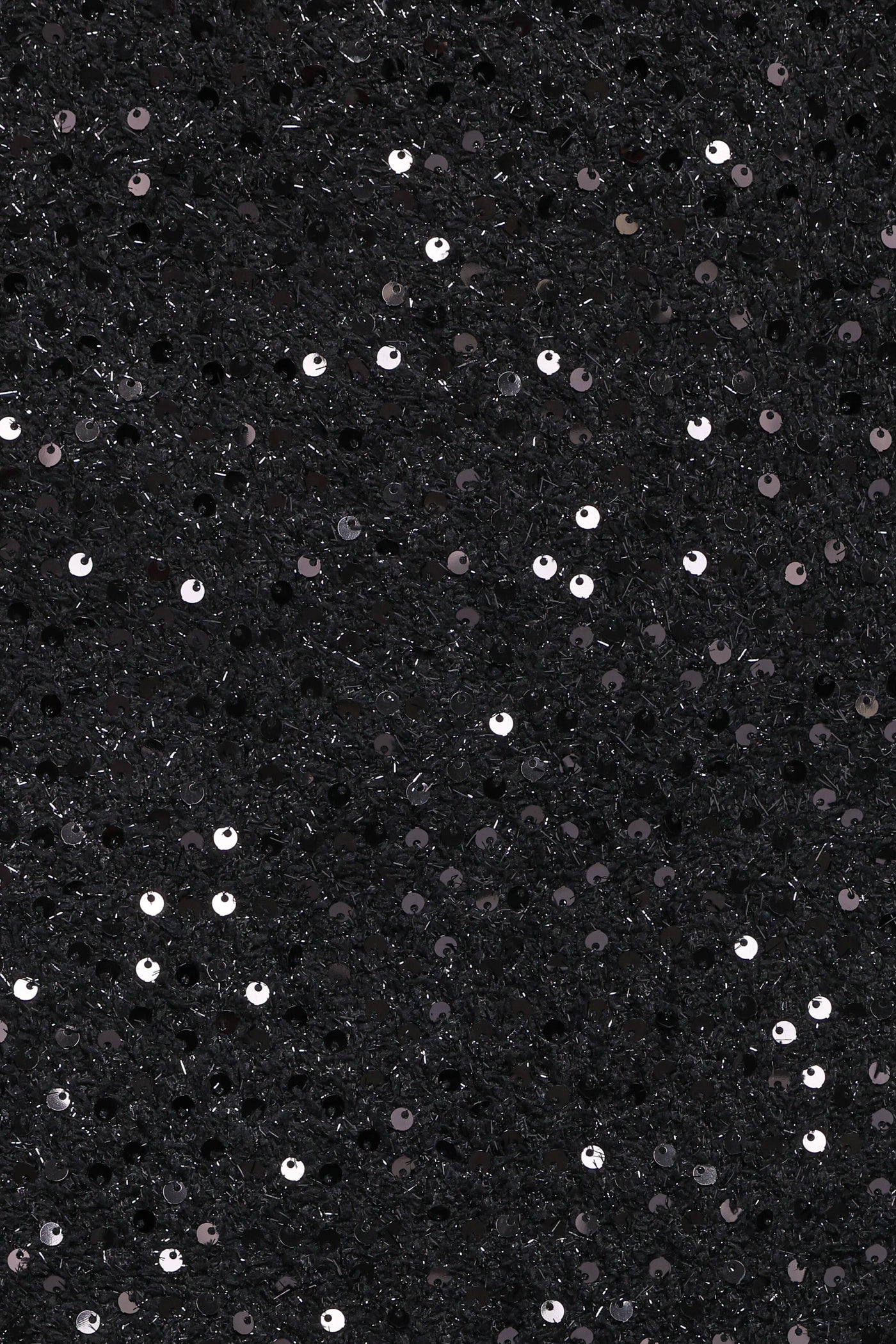Valentina Tweed Sequins Mini Skirt - Black