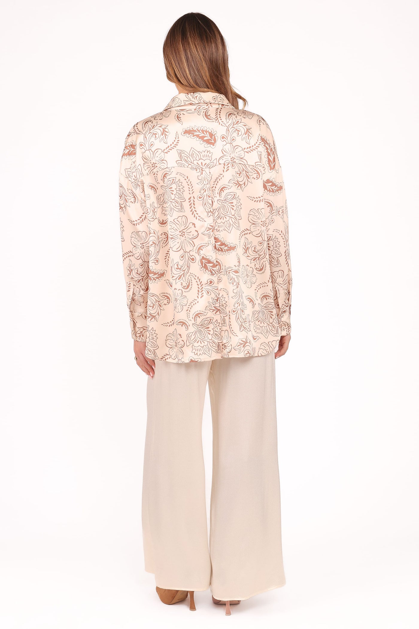 Valia Wide Leg Pant - Cream