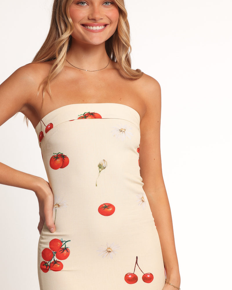 Adela Maxi Dress - Tomato Print