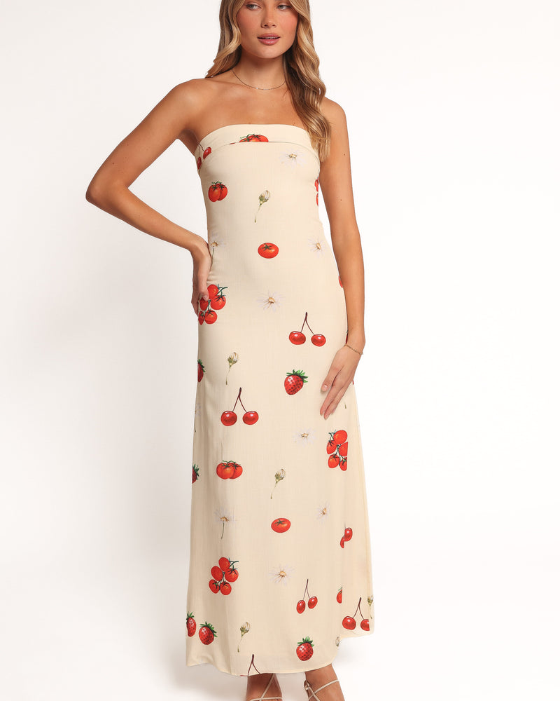 Adela Maxi Dress - Tomato Print