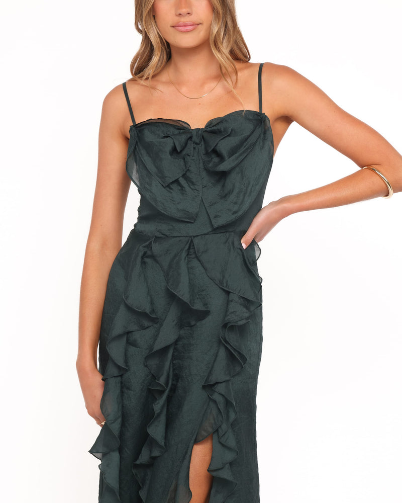Adelyn Midi Dress - Emerald