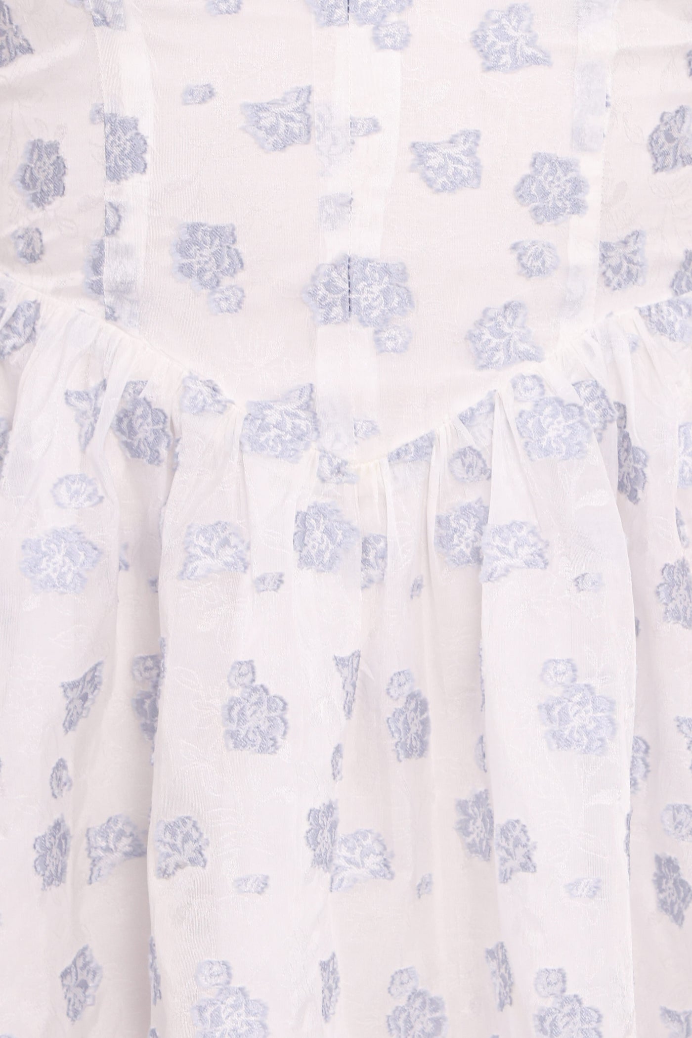 Arianne Mini Dress - White/Blue Floral