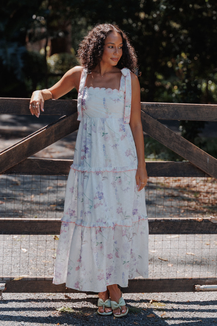 Aurelia Maxi Dress - Purple Floral