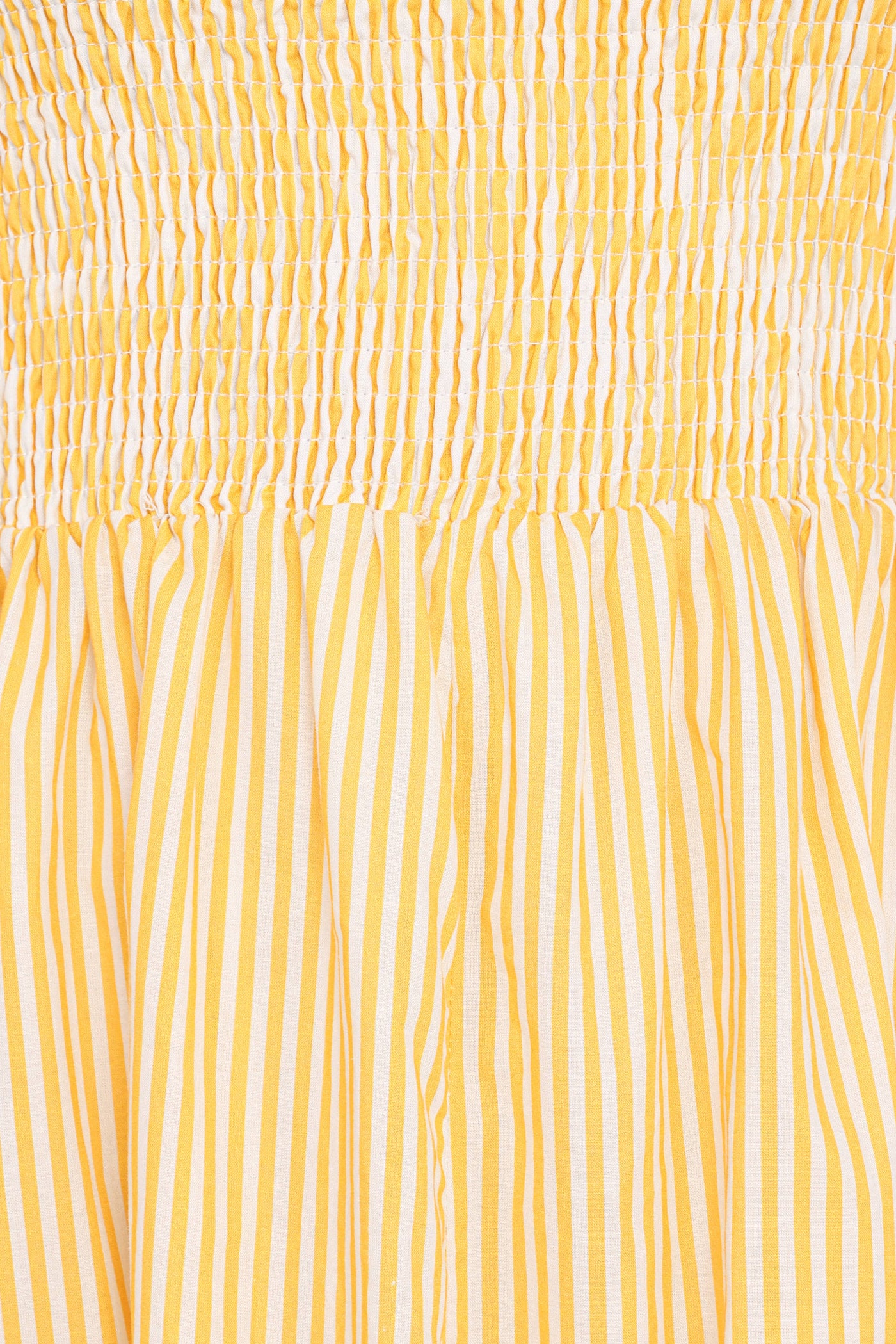 Aviva Smocked Midi Dress - Mango Stripe