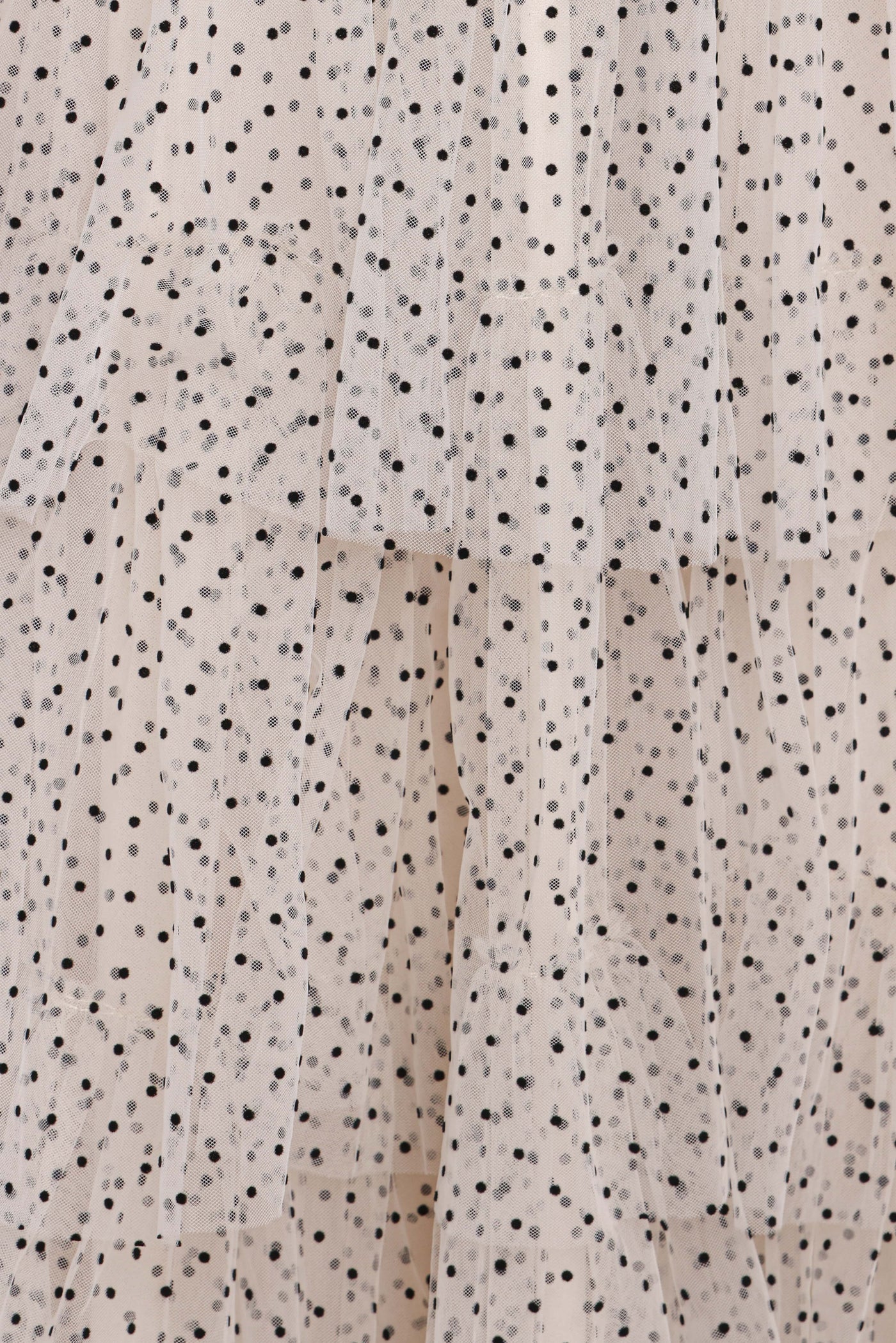 Belle Maxi Dress - Cream Polka Dot