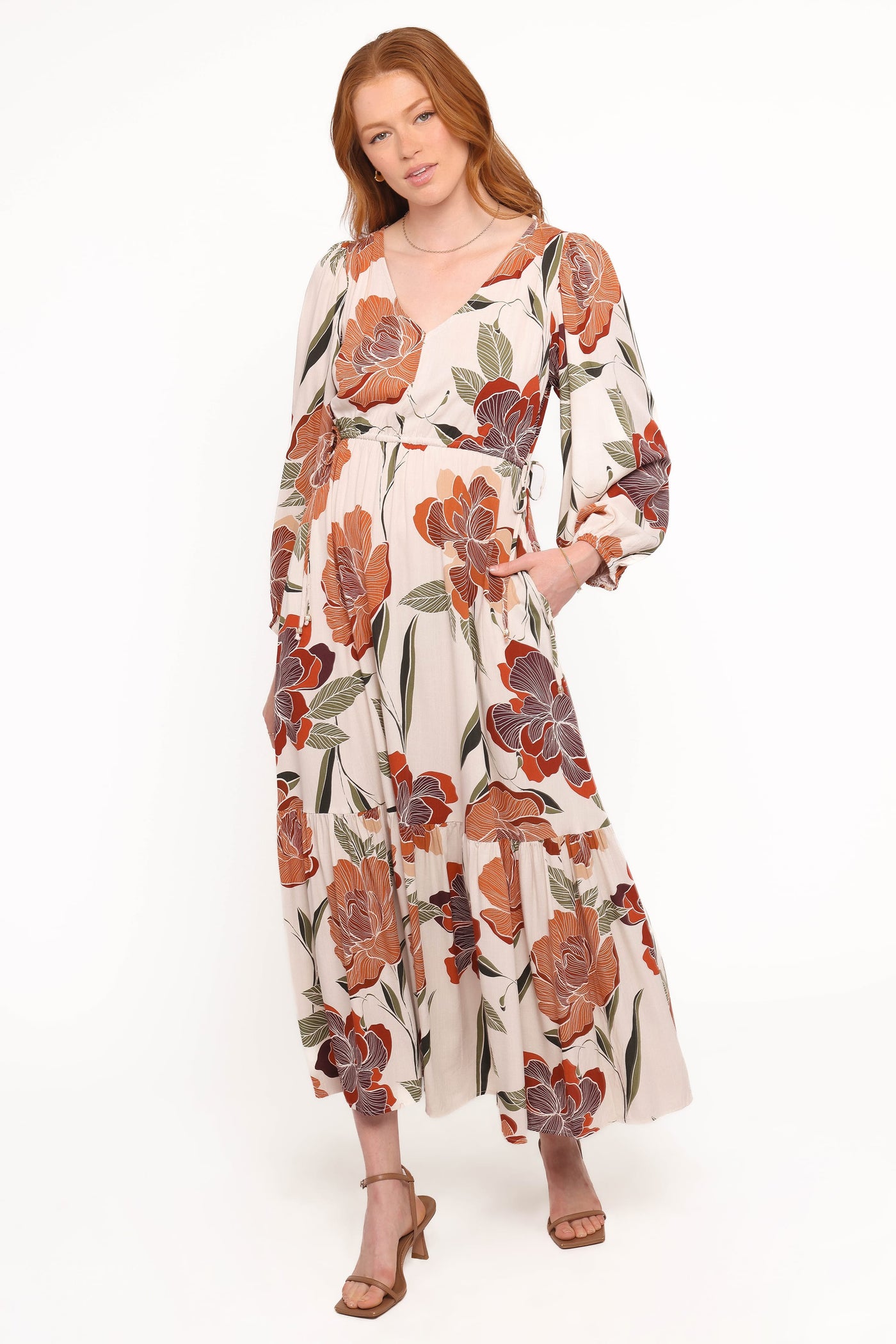 Cerwin Midi Dress - Fall Floral