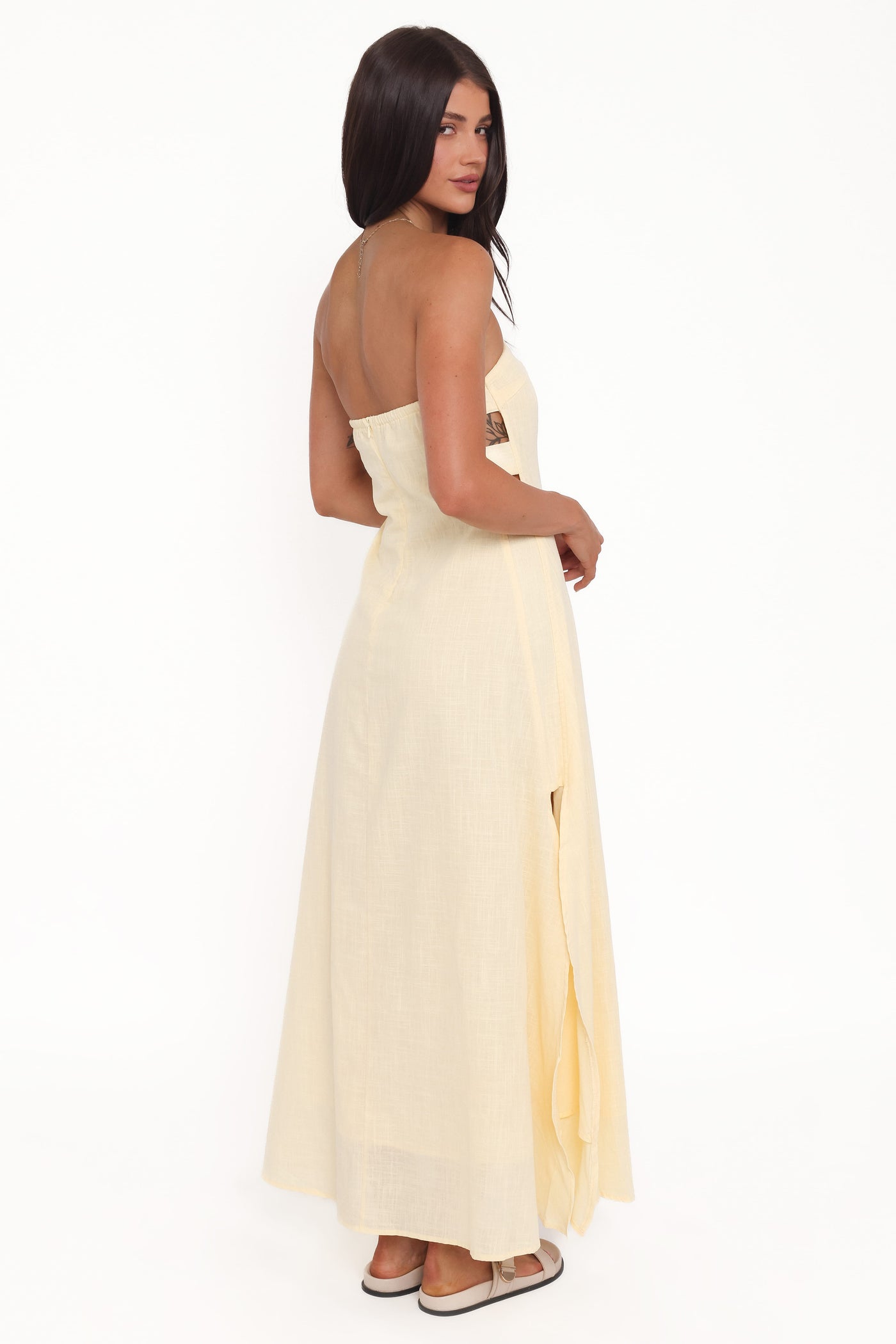 Cyrus Strapless Maxi Dress - Butter Yellow