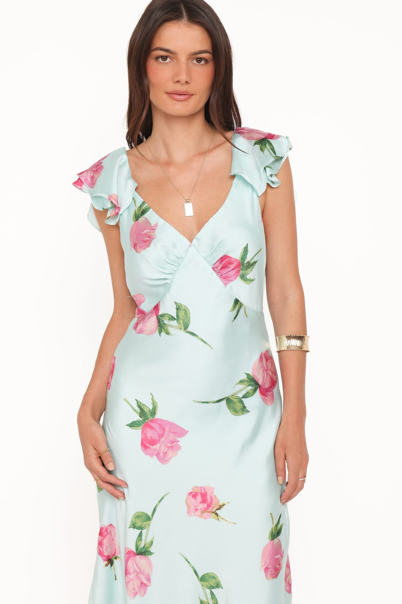 Darling Maxi Dress - Rose Mint Floral