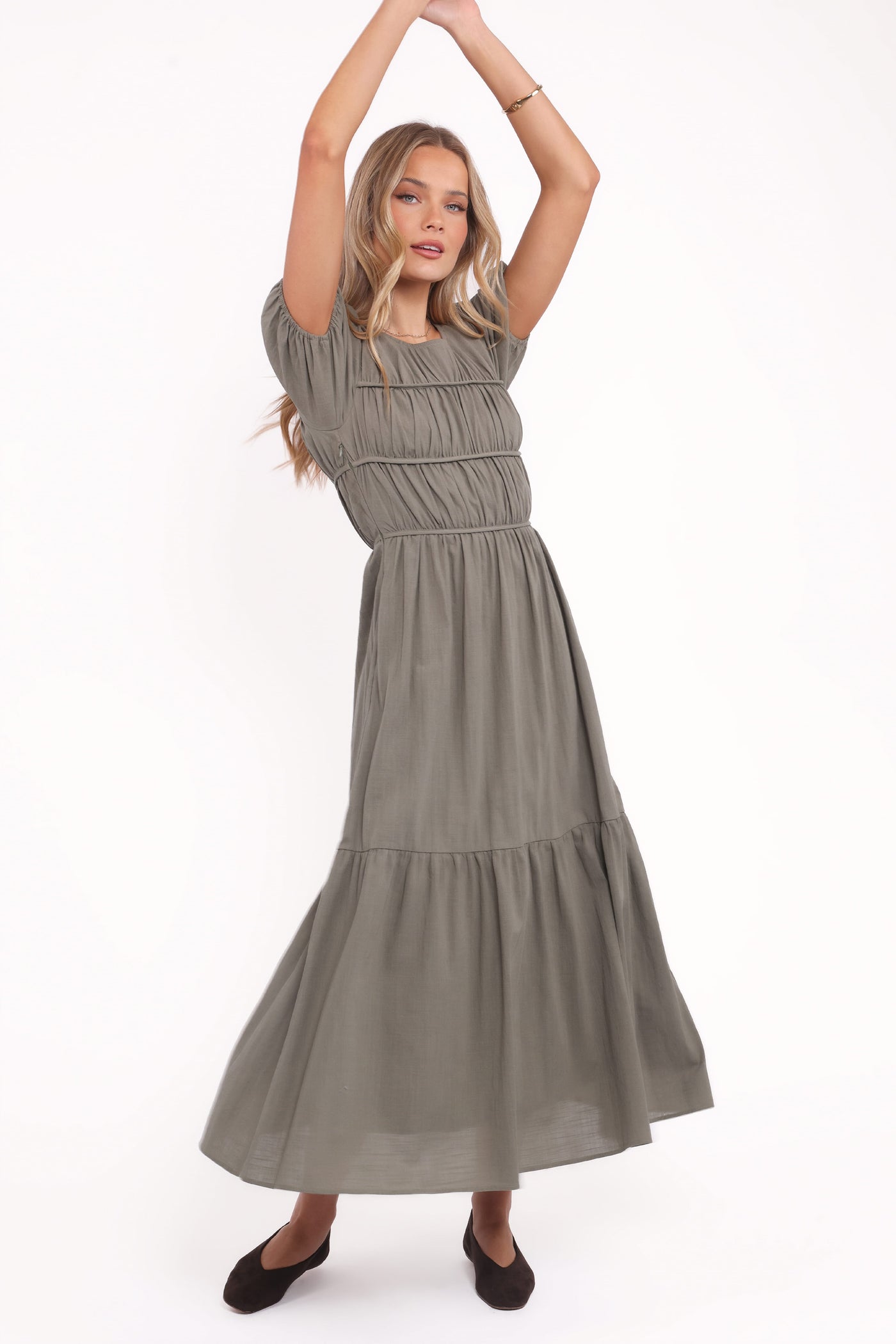 Deloria Maxi Dress - Olive
