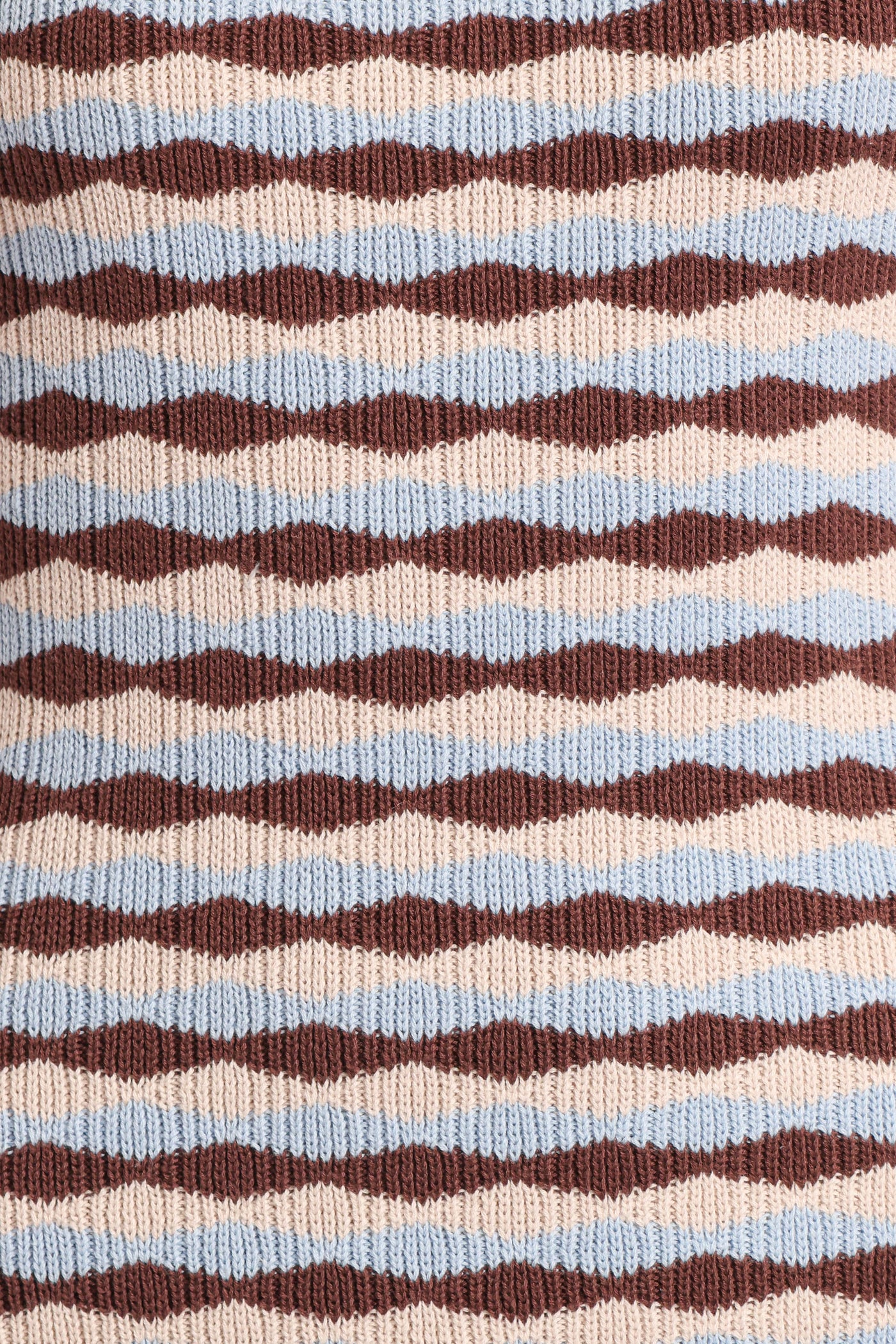 Elfrida Knit Mini Dress - Blue/Brown