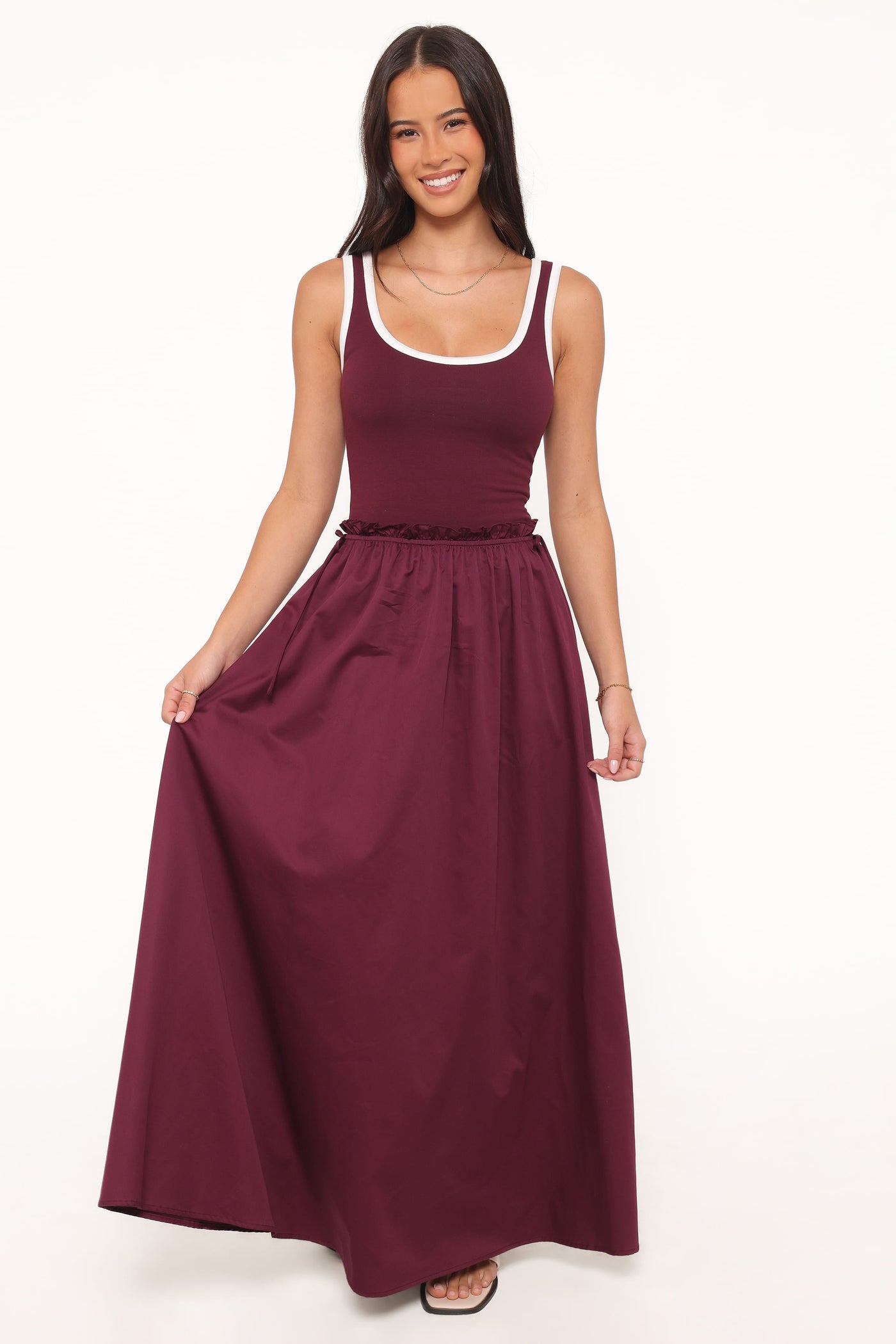 Finesse Maxi Dress - Burgundy