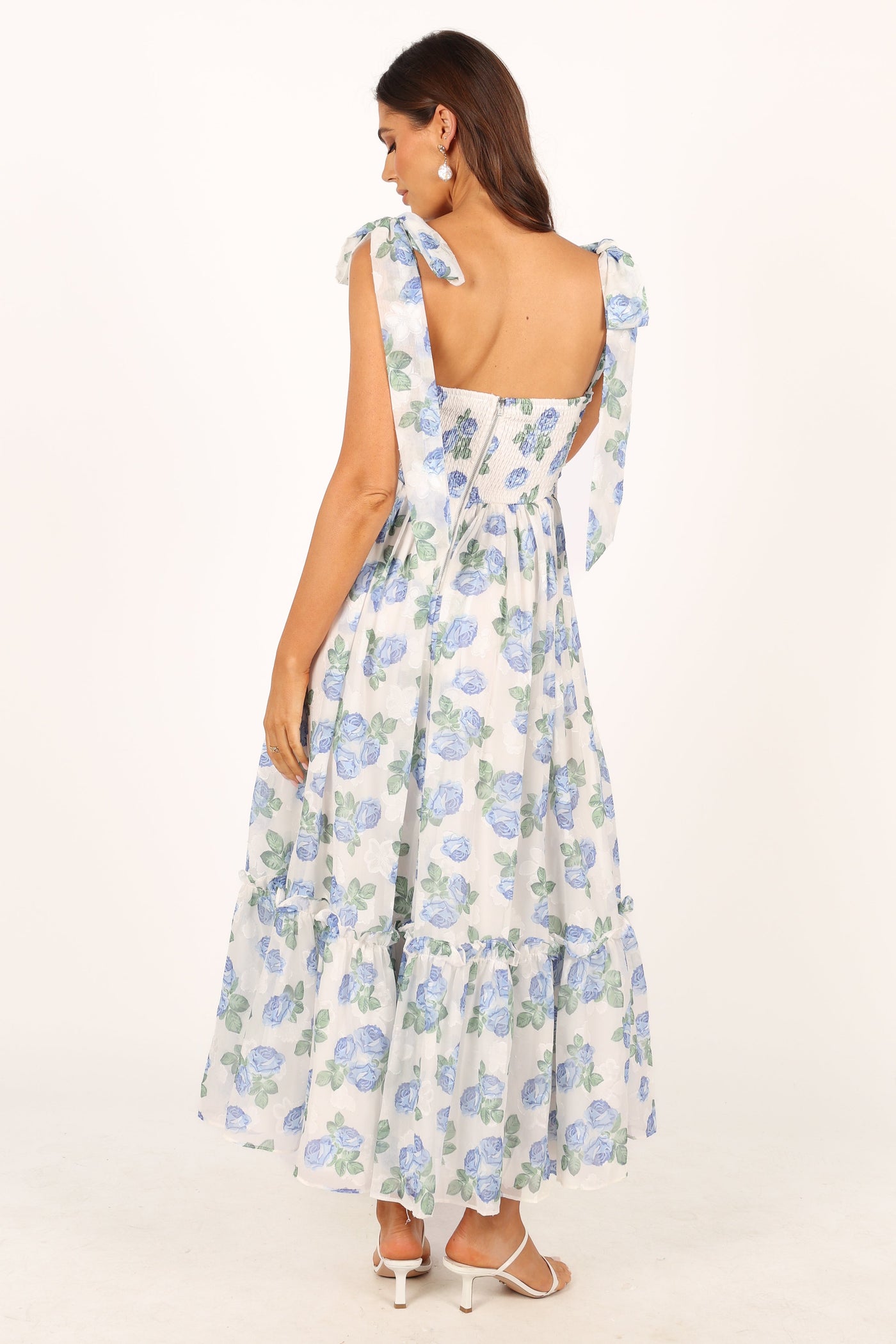 Floret Midi Dress - Blue (H-T)