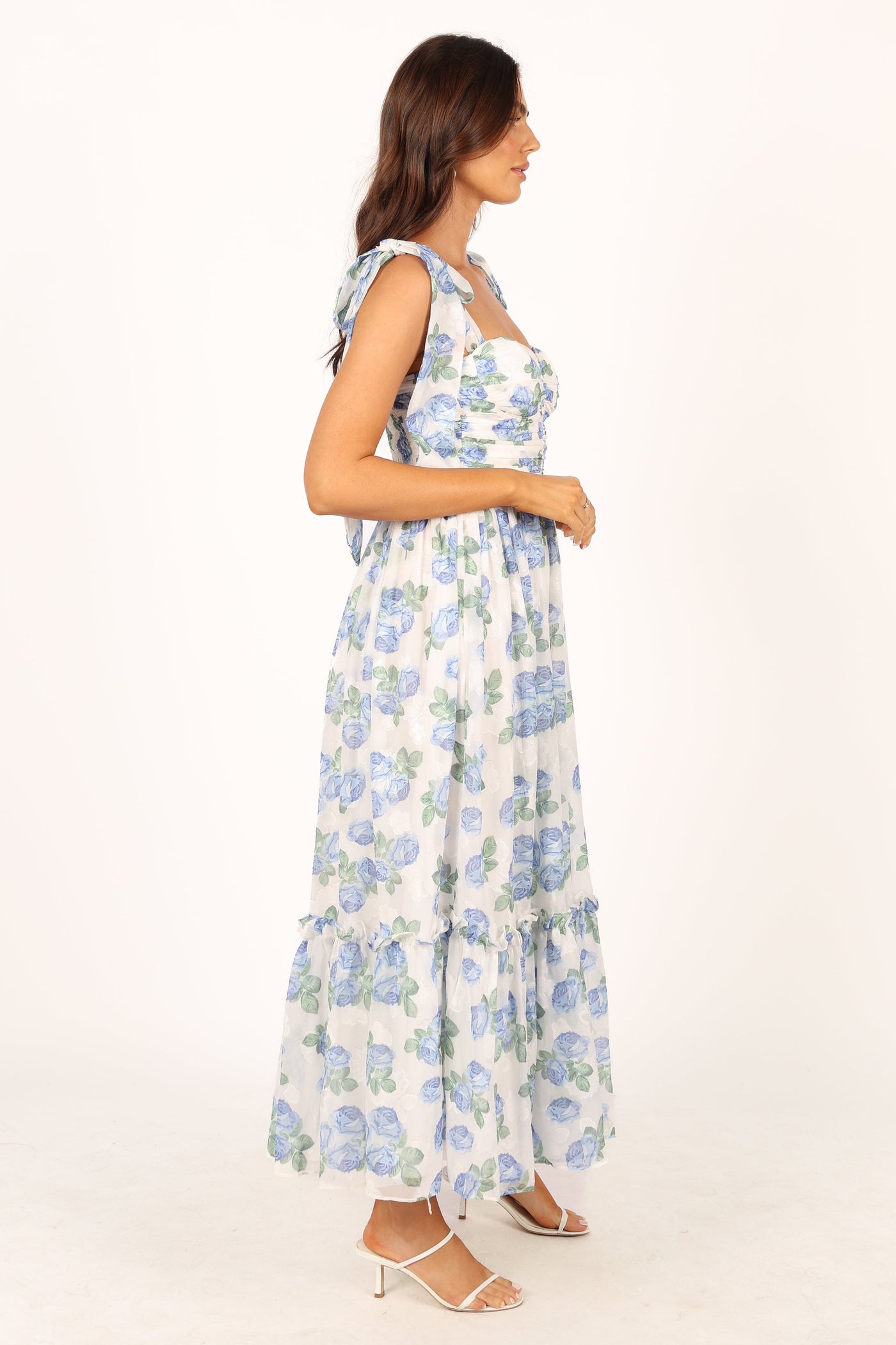 Floret Midi Dress - Blue (H-T)
