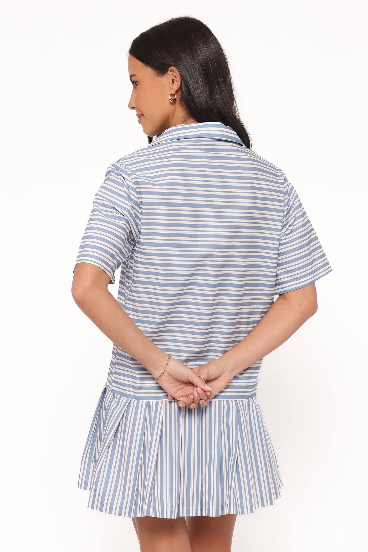 Fraser Mini Dress - Blue Stripe