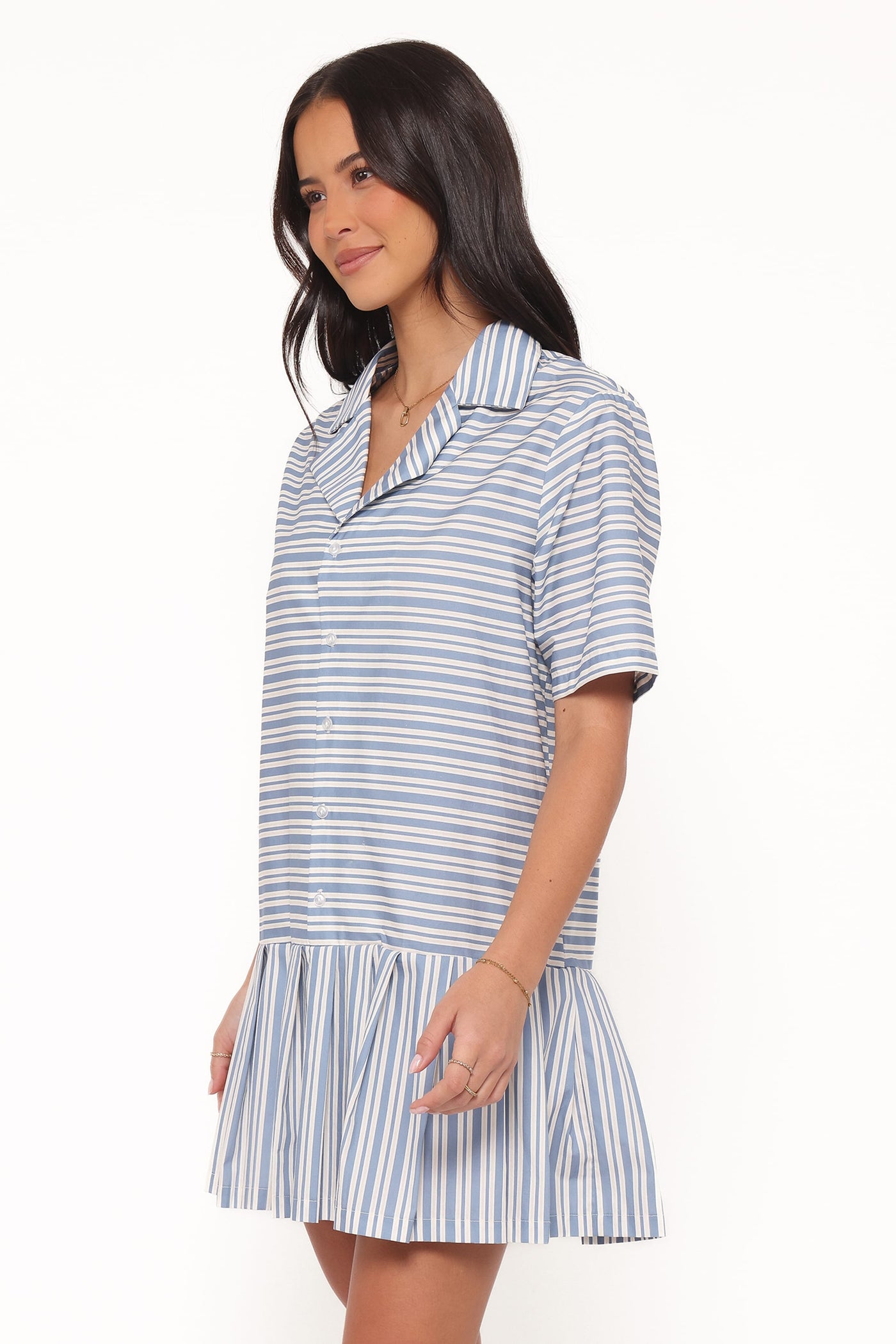 Fraser Mini Dress - Blue Stripe