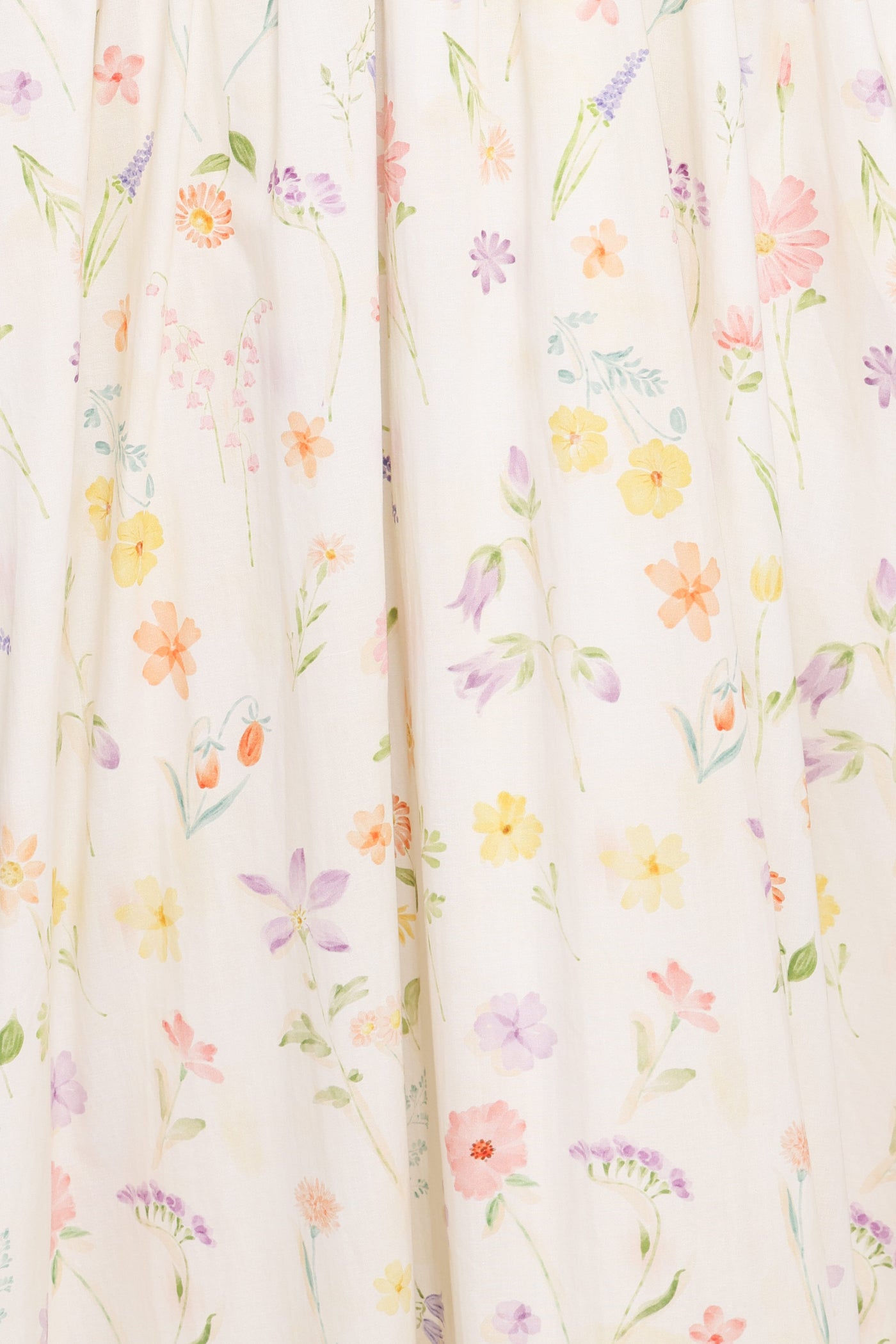 Katana Puff Sleeve Midi Dress - Floral
