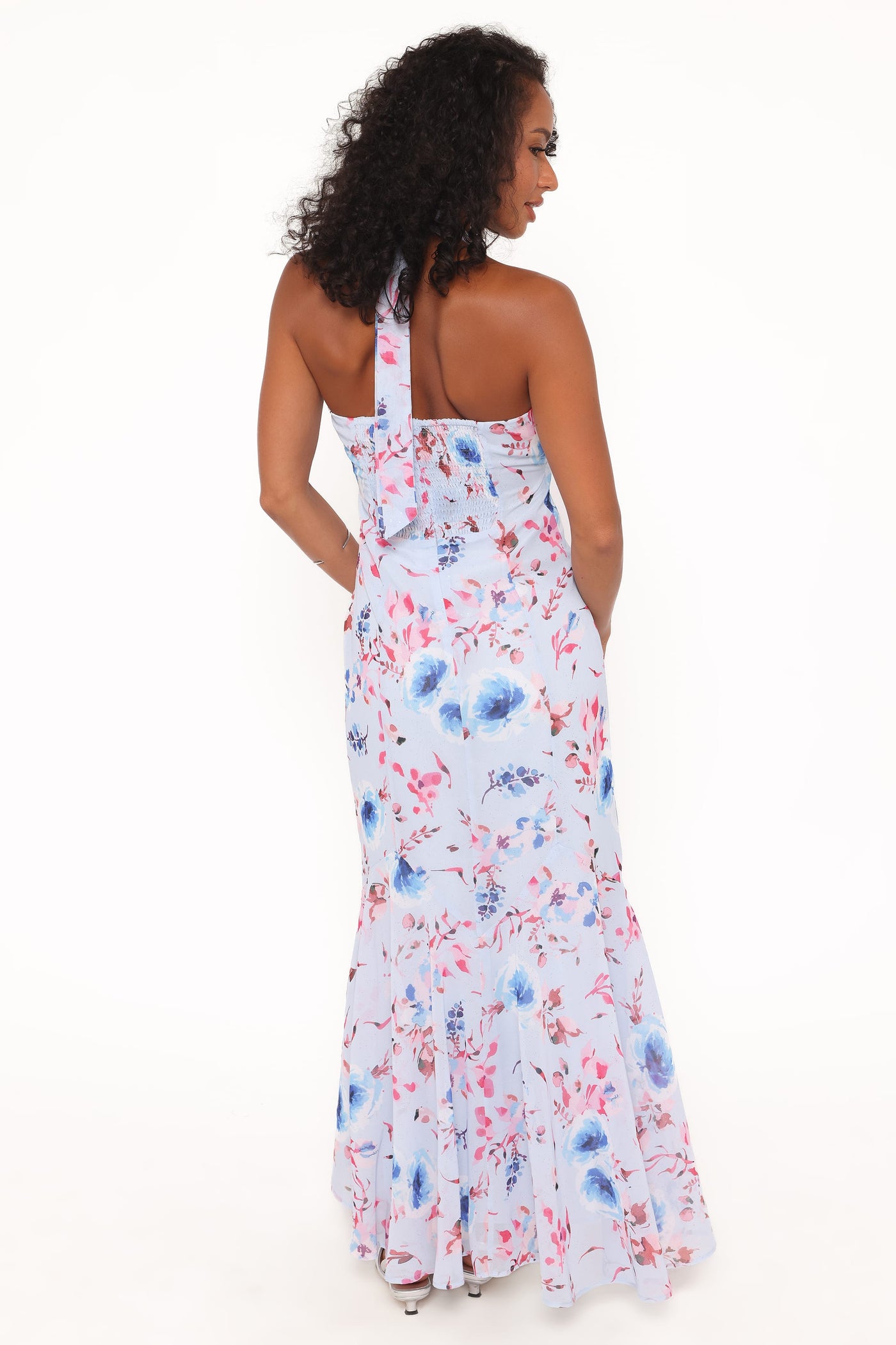 Lavie Maxi Dress - Blue Floral