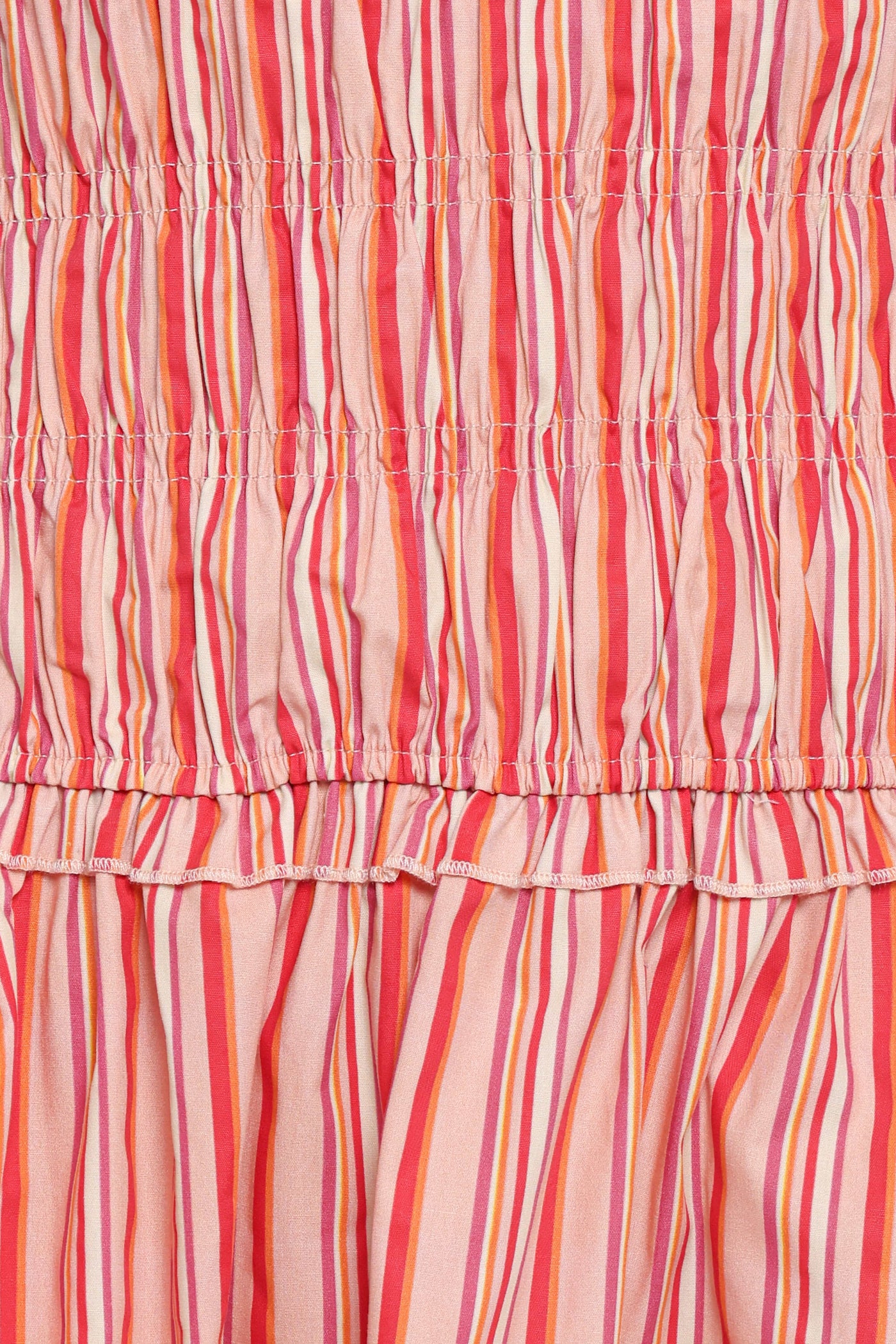 Leabrook Mini Dress - Peach Stripe