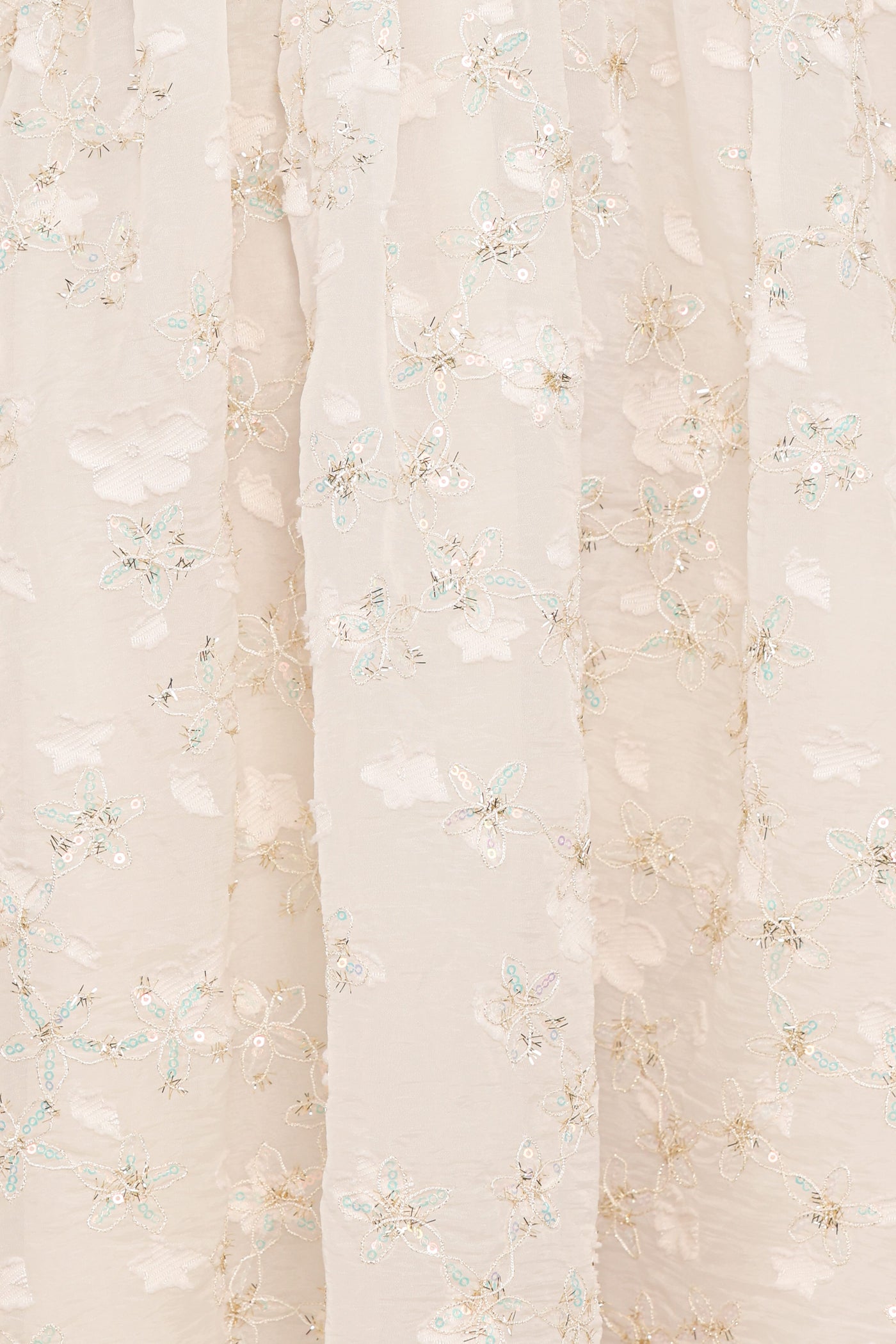 Lillan Mini Dress - Ivory Sequin