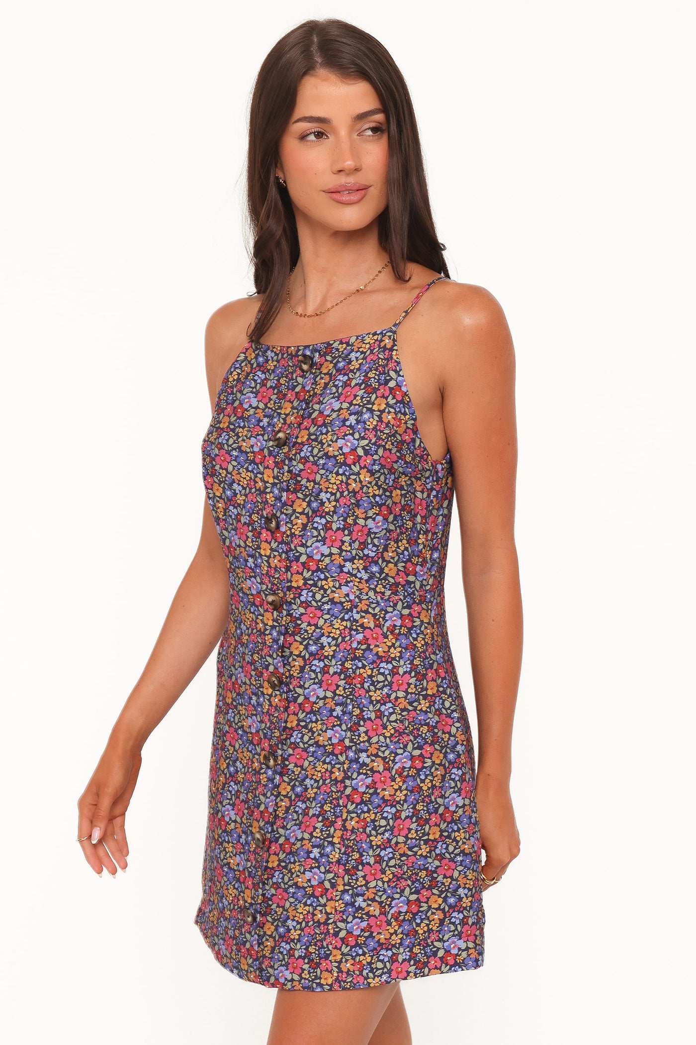 Lindsay Mini Dress - Blue Denim Ditsy