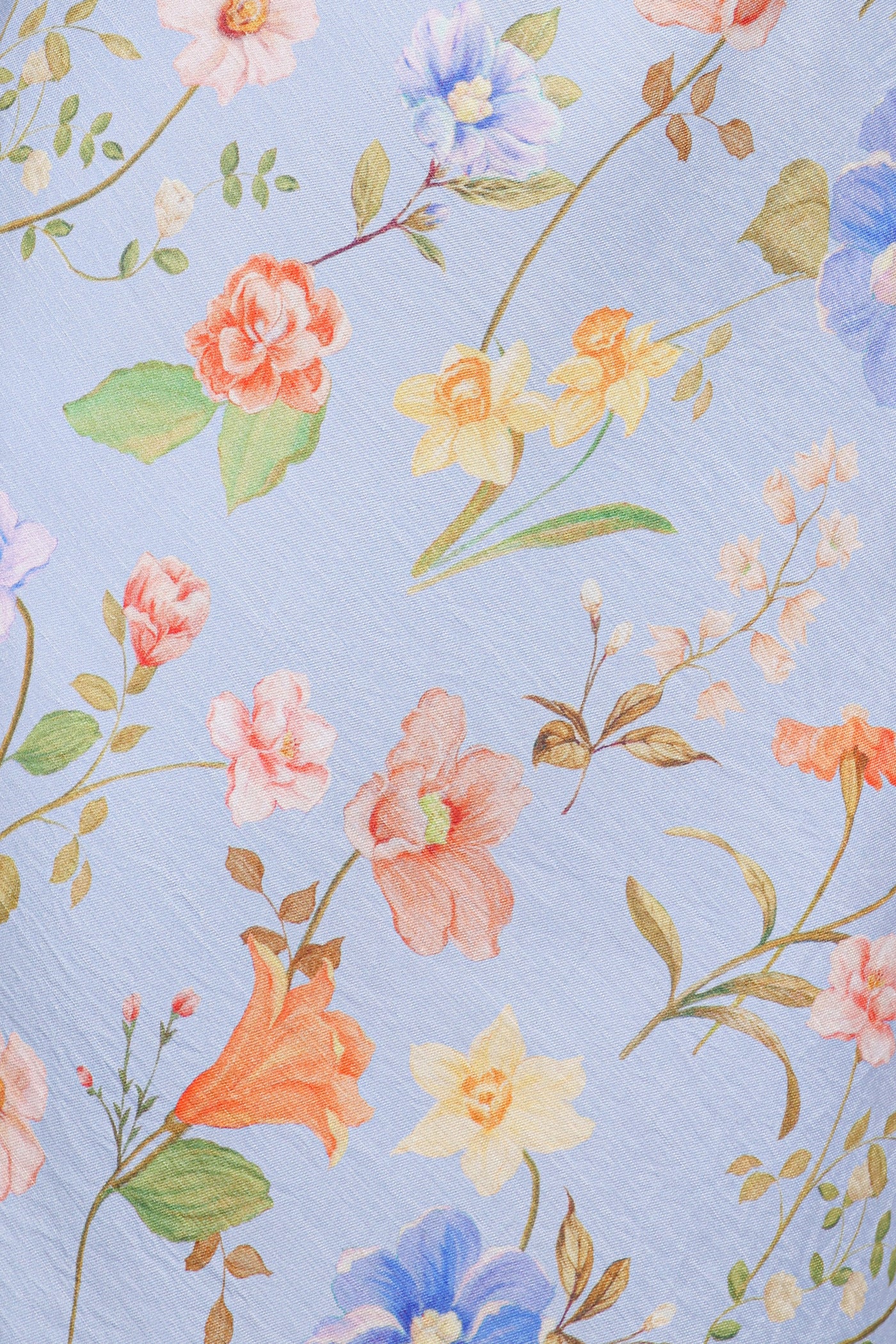 Lunaria Maxi Dress - Blue Floral