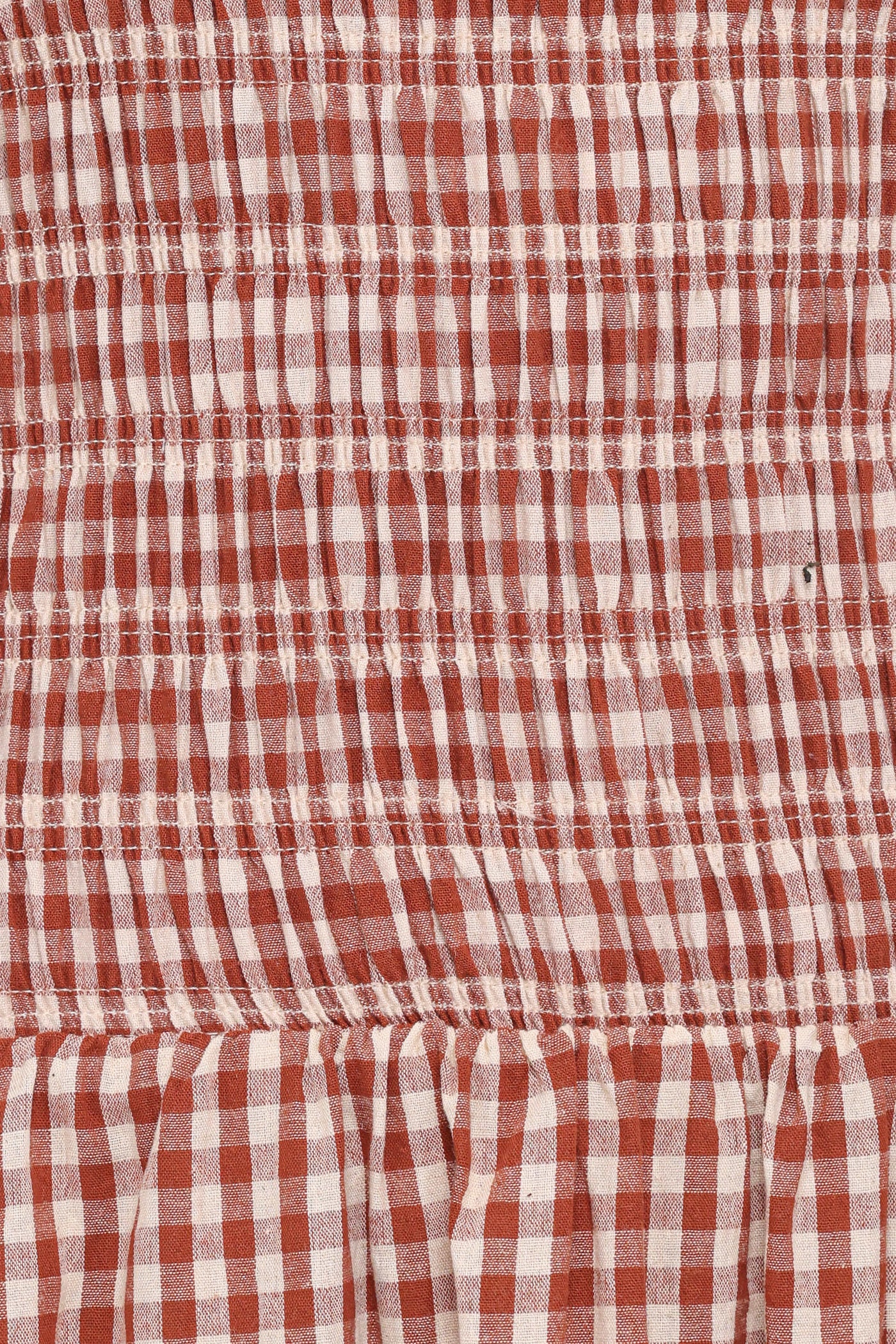 Maleny Maxi Dress - Brown Gingham