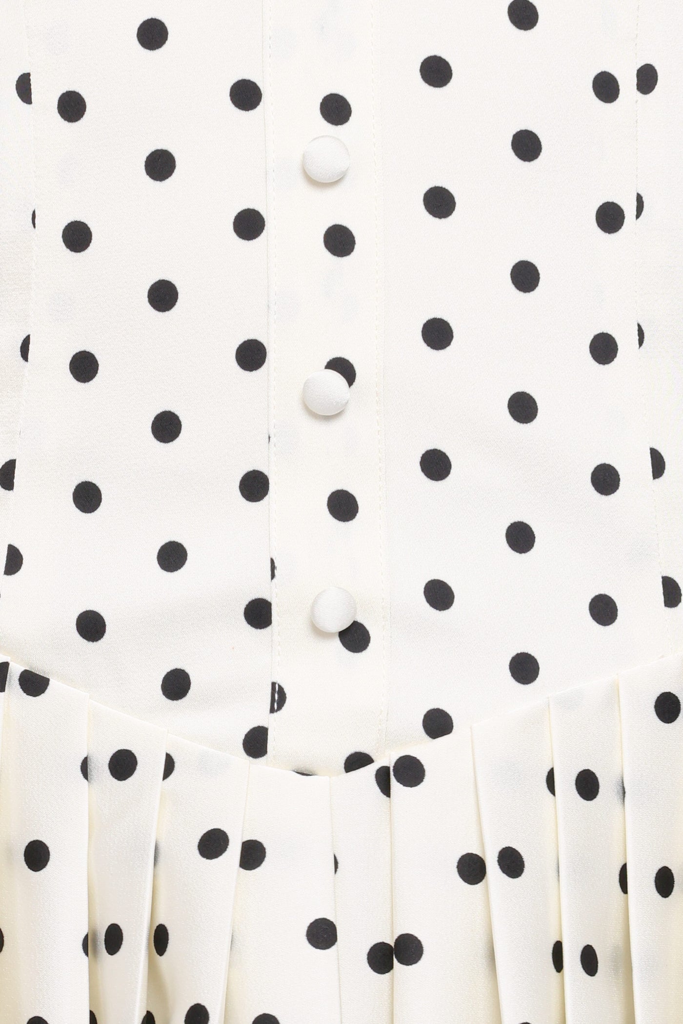 Marlie Off Shoulder Mini Dress - Cream Polka Dot
