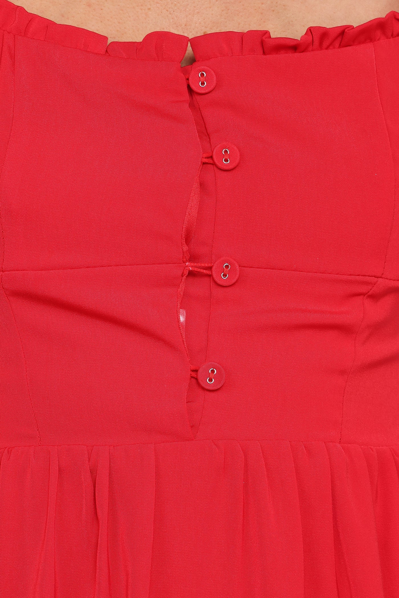 Melrose Midi Dress - Red