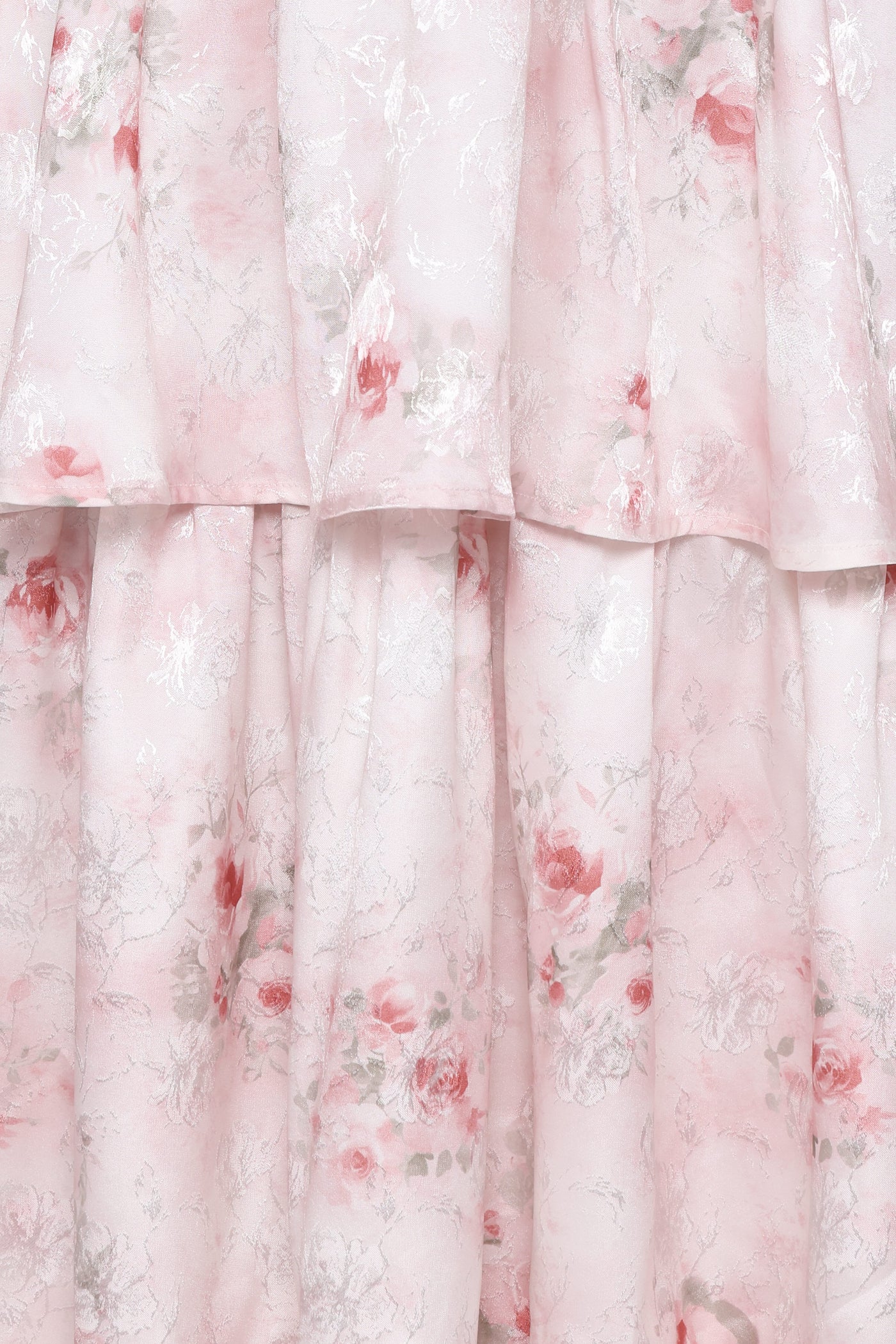 Natarsha Maxi Dress - White Pink Floral