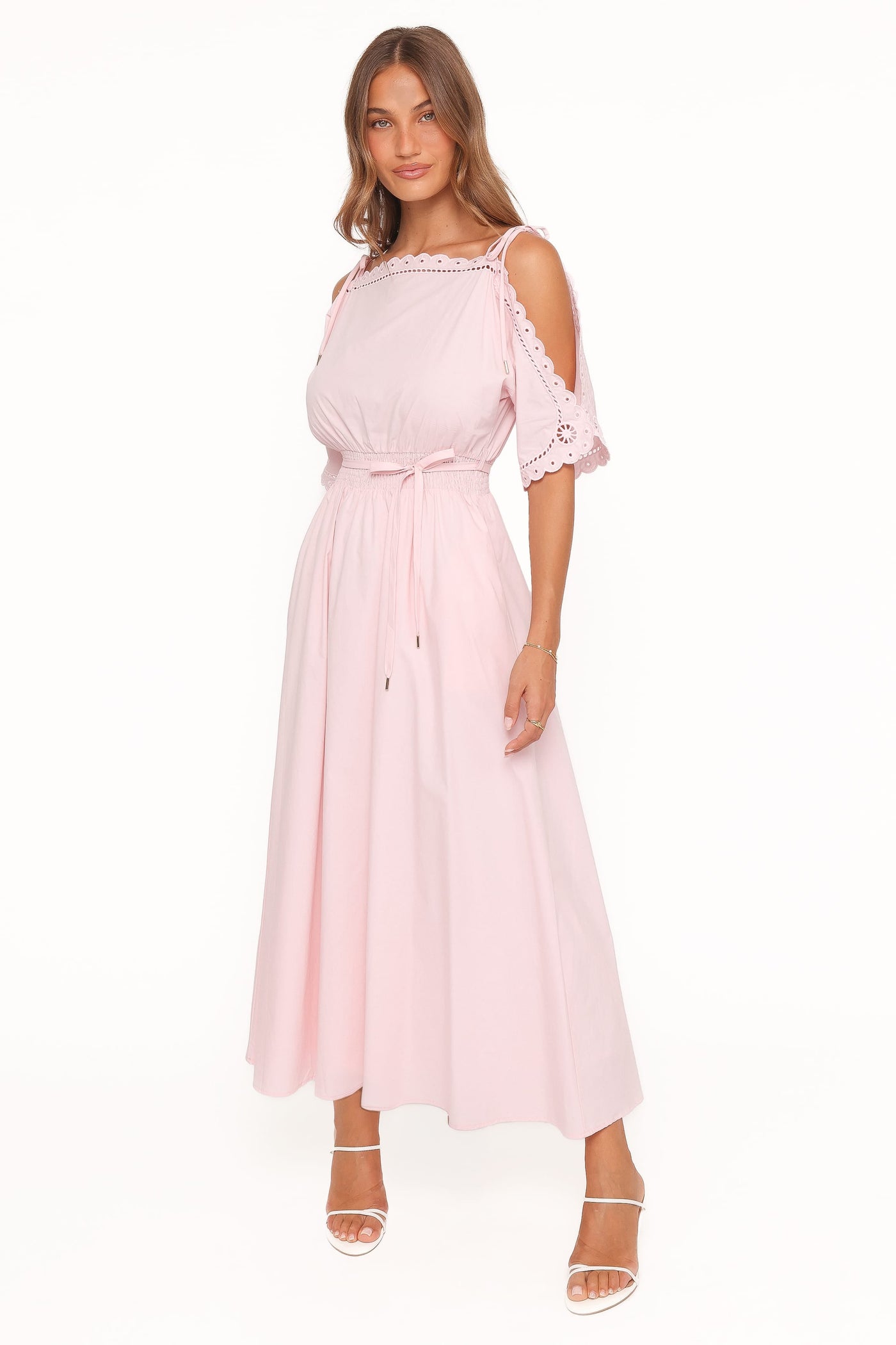 Nellie Midi Dress - Petal Pink