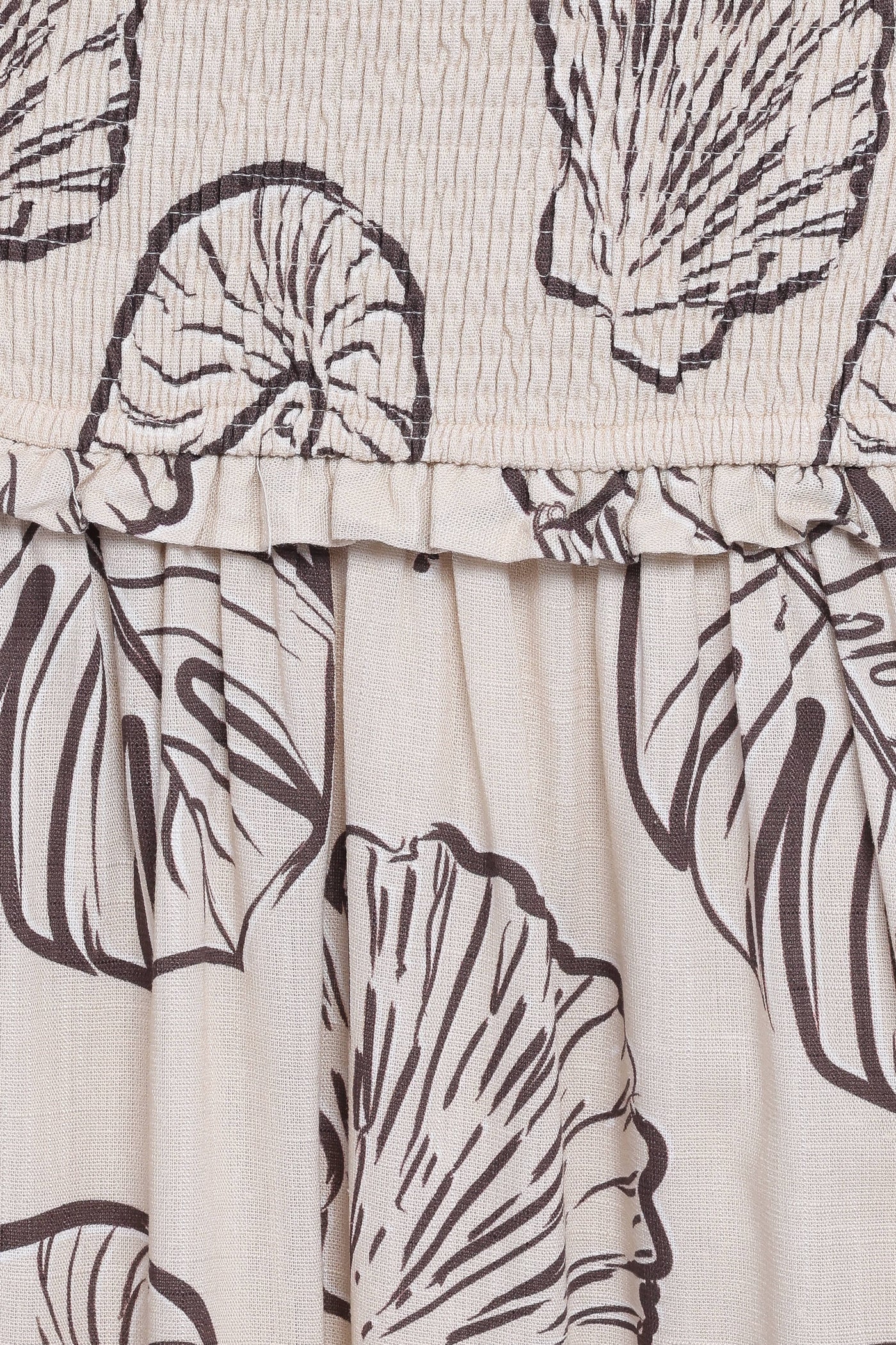 Parkway Maxi Dress - Cream Shells