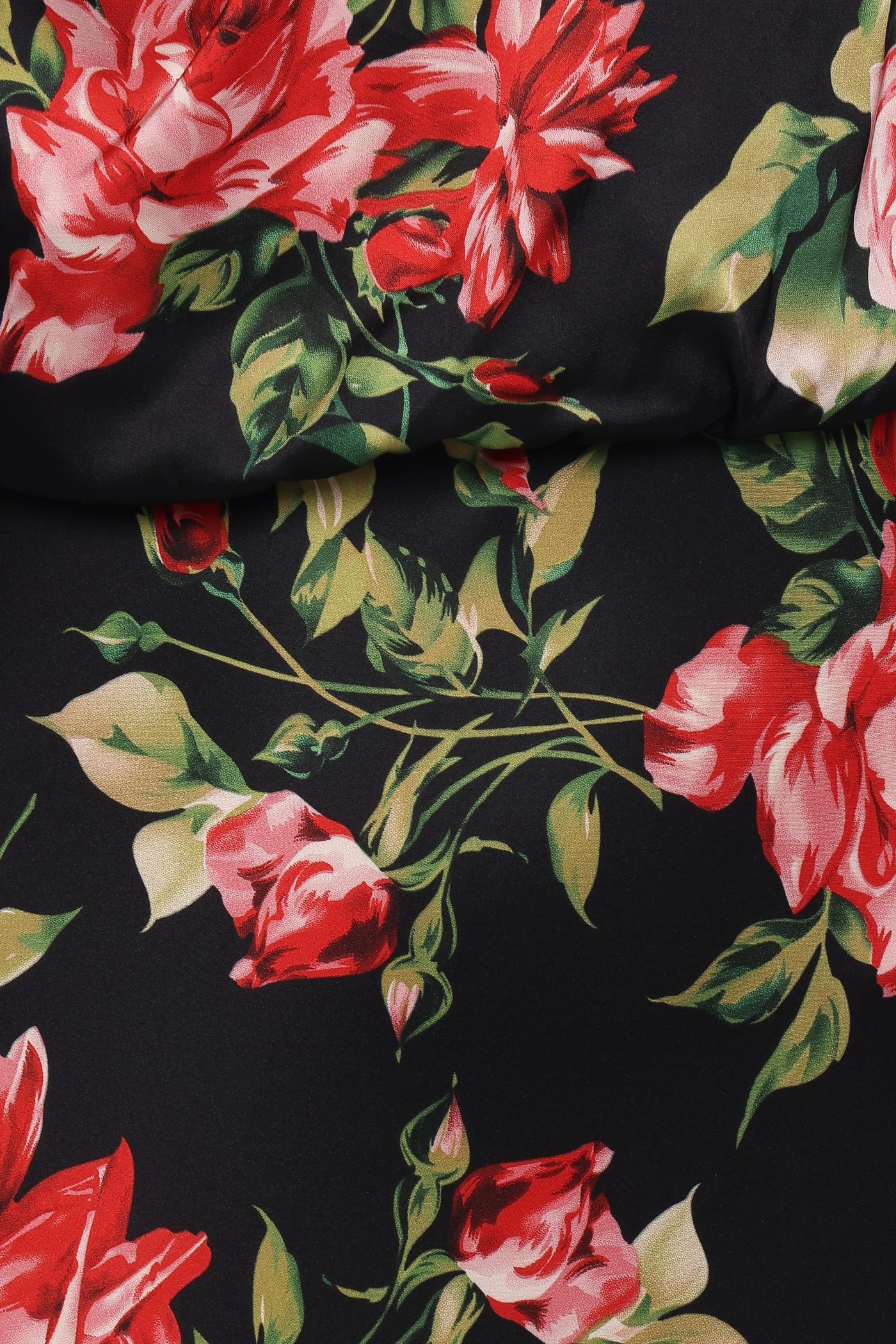 Perrie Long Sleeve Midi Dress - Black Floral
