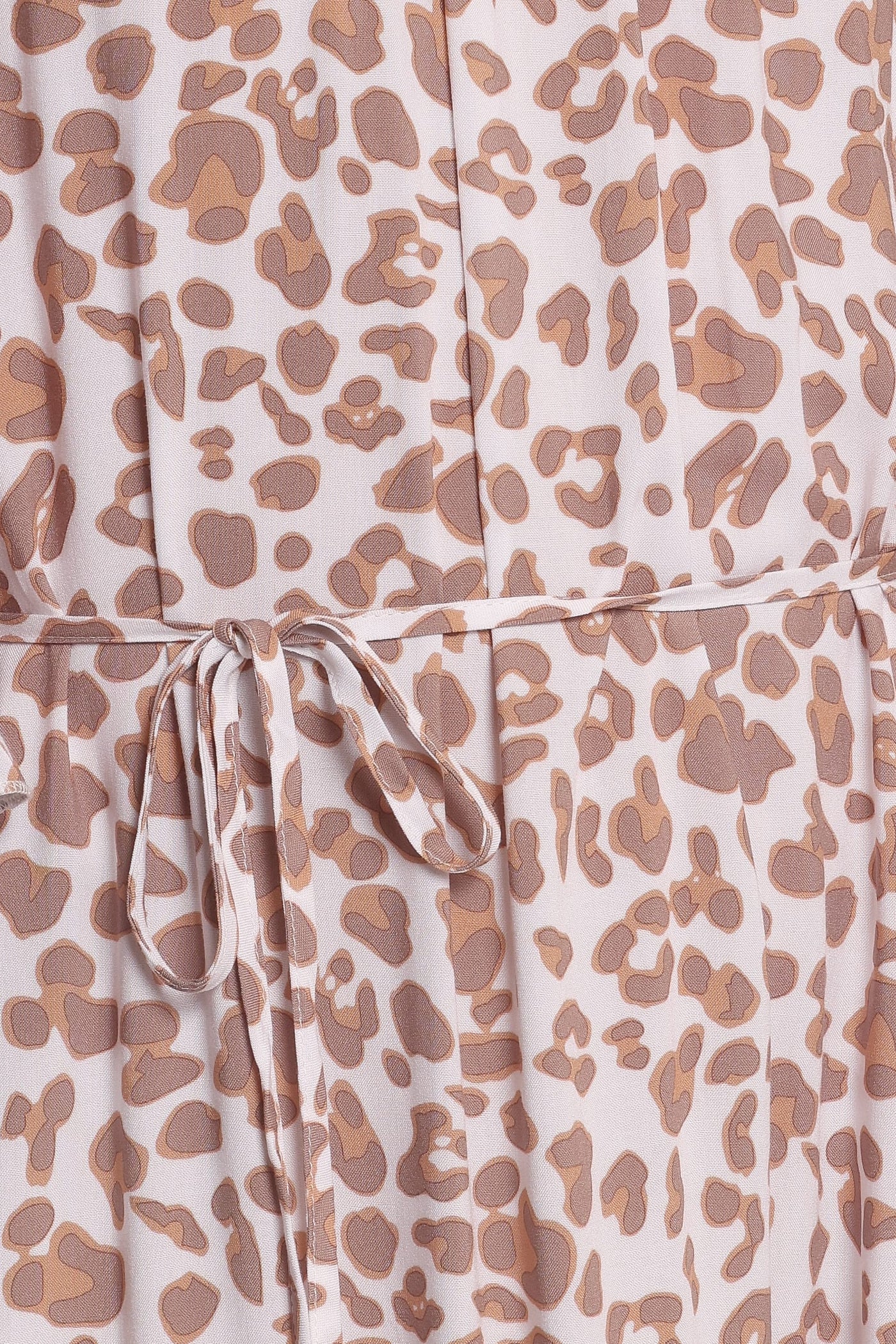 Rhody Off Shoulder Maxi Dress - White Leopard