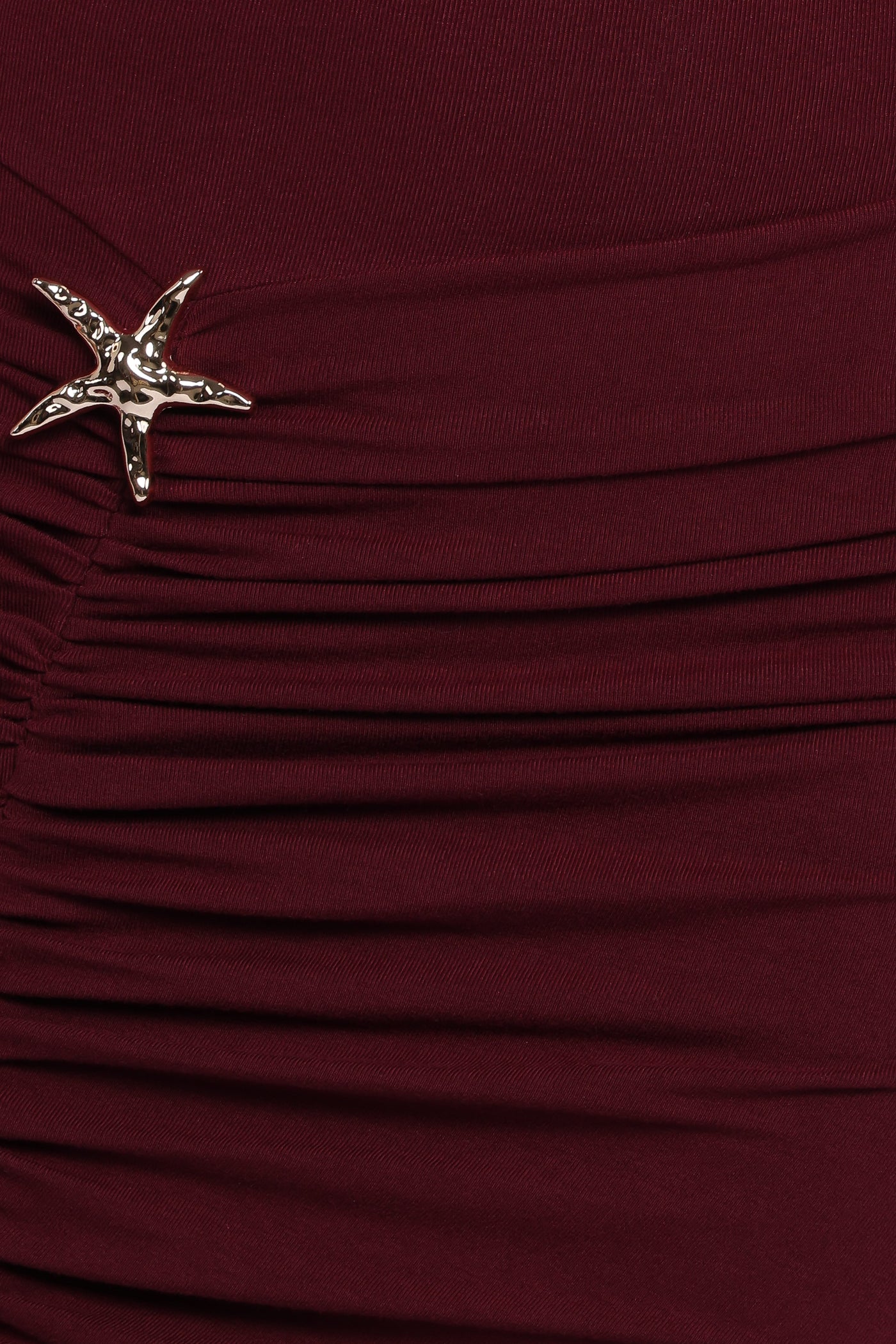 Sandara Off Shoulder Maxi Dress - Burgundy