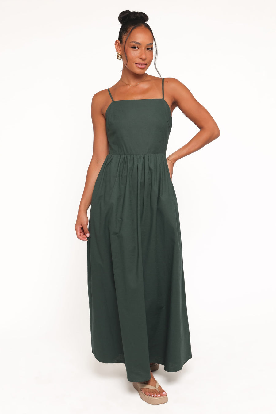 Savannah Maxi Dress - Forest Green