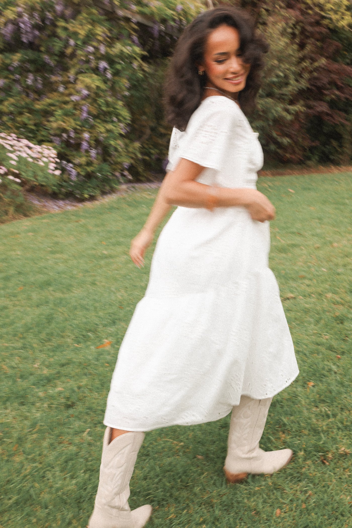Tierney Midi Dress - White