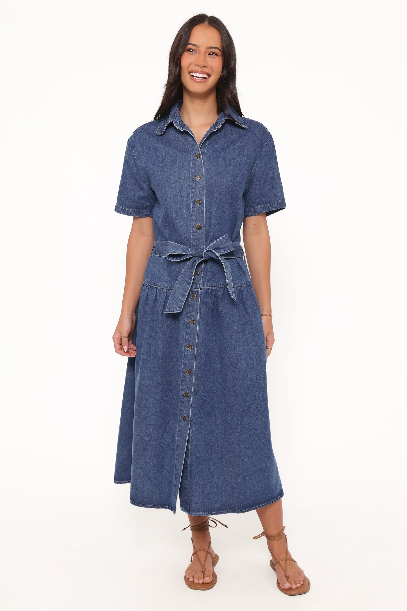 Tova Midi Dress - Blue