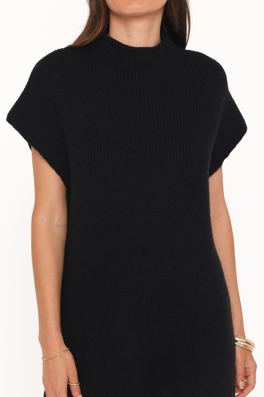 Wright Knit Mini Dress - Black