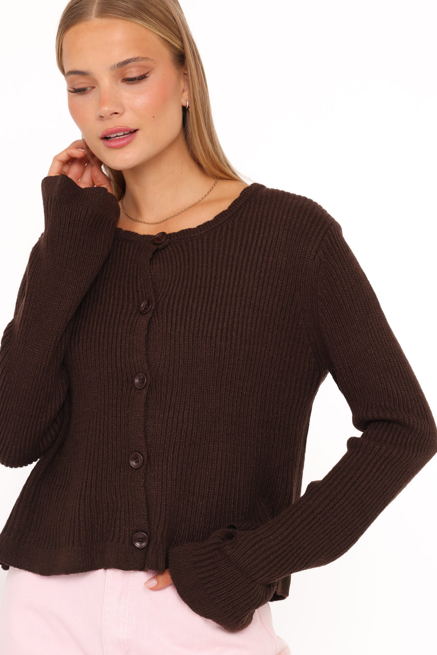 Charmer Cardigan - Brown